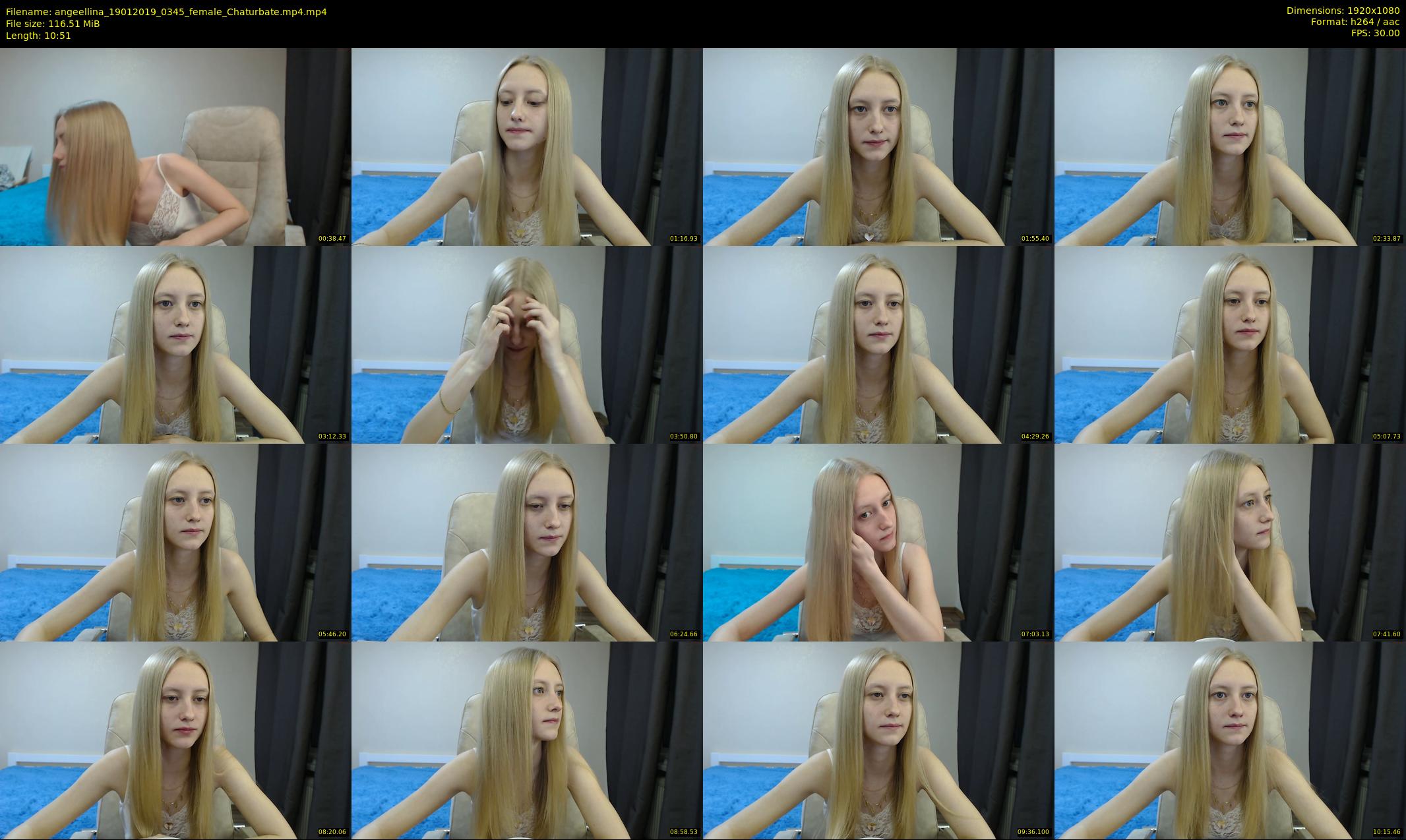 angeellina — 11 minute Chaturbate female cam show recording, 1080p, Jan 19, 2019