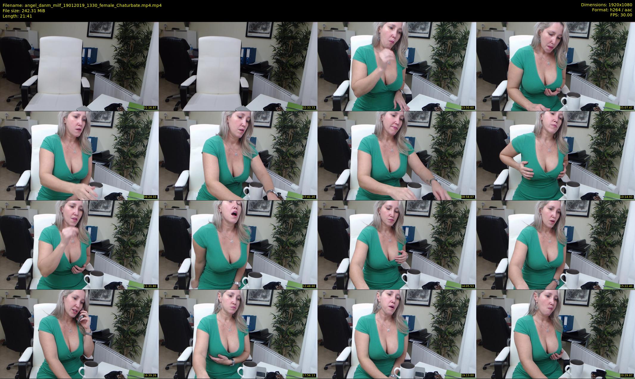 angel_danm_milf — 22 minute Chaturbate female cam show recording, 1080p, Jan 19, 2019