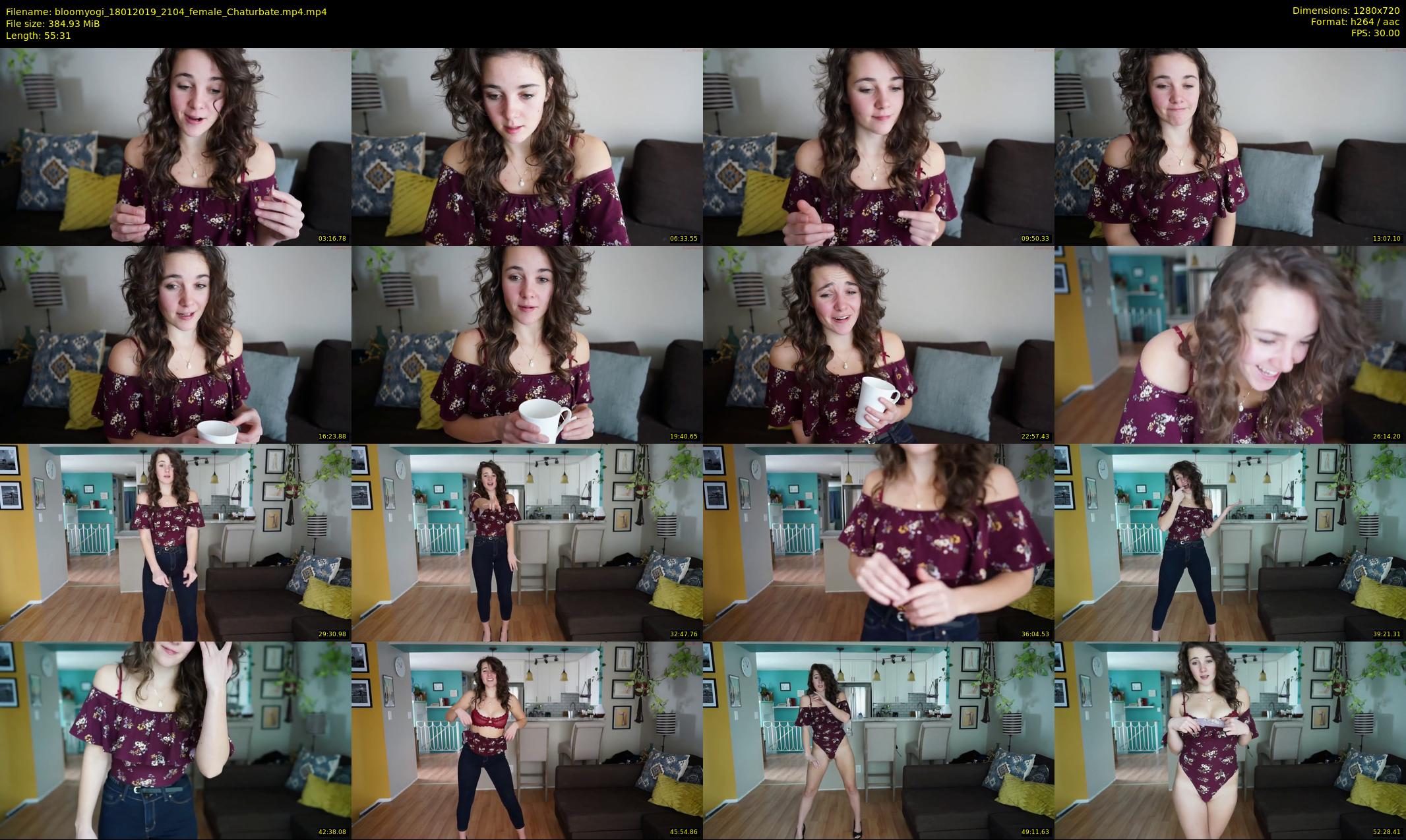 bloomyogi — 56 minute Chaturbate female cam show recording, 720p, Jan 18, 2019