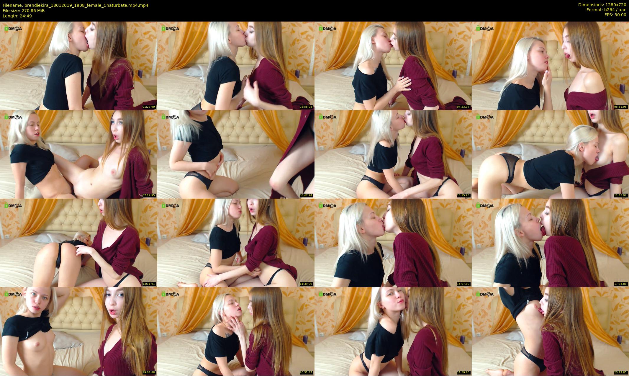 brendiekira — 25 minute Chaturbate couple cam show recording, 720p, Jan 18, 2019