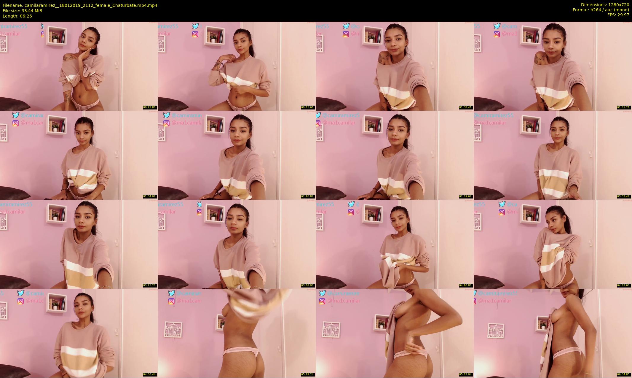 camilaramirez_ — 7 minute Chaturbate female cam show recording, 720p, Jan 18, 2019