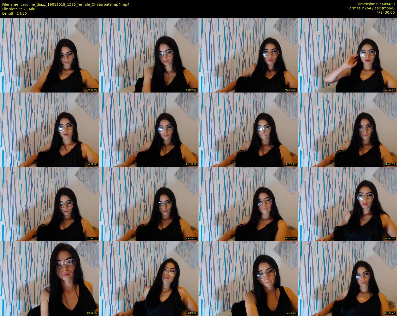 caroline_diazz — 15 minute Chaturbate female cam show recording, 480p, Jan 19, 2019