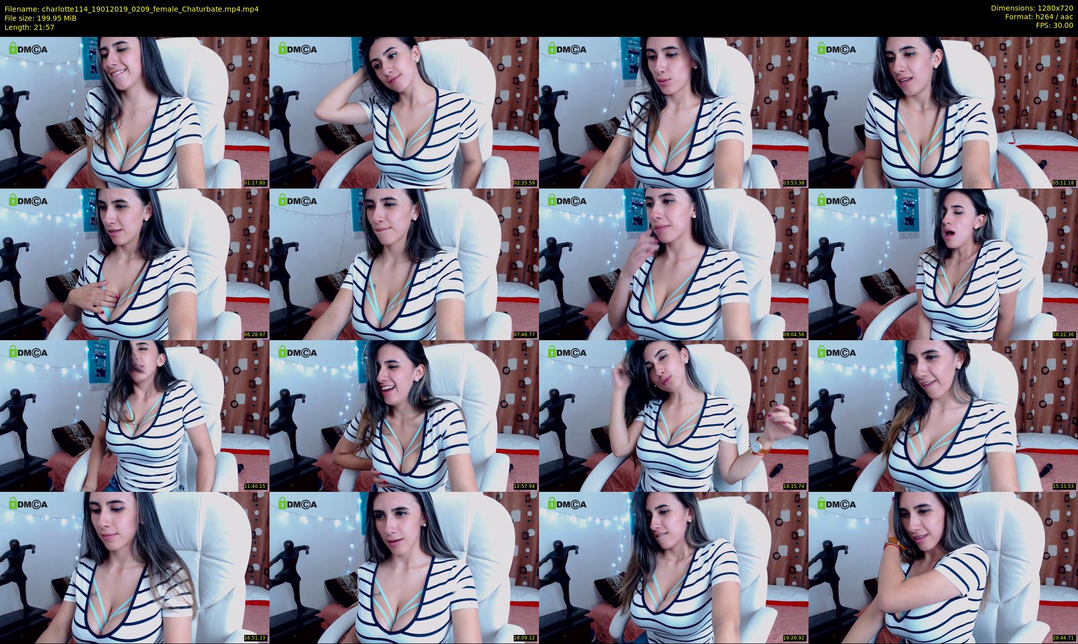charlotte114 — 22 minute Chaturbate female cam show recording, 720p, Jan 19, 2019