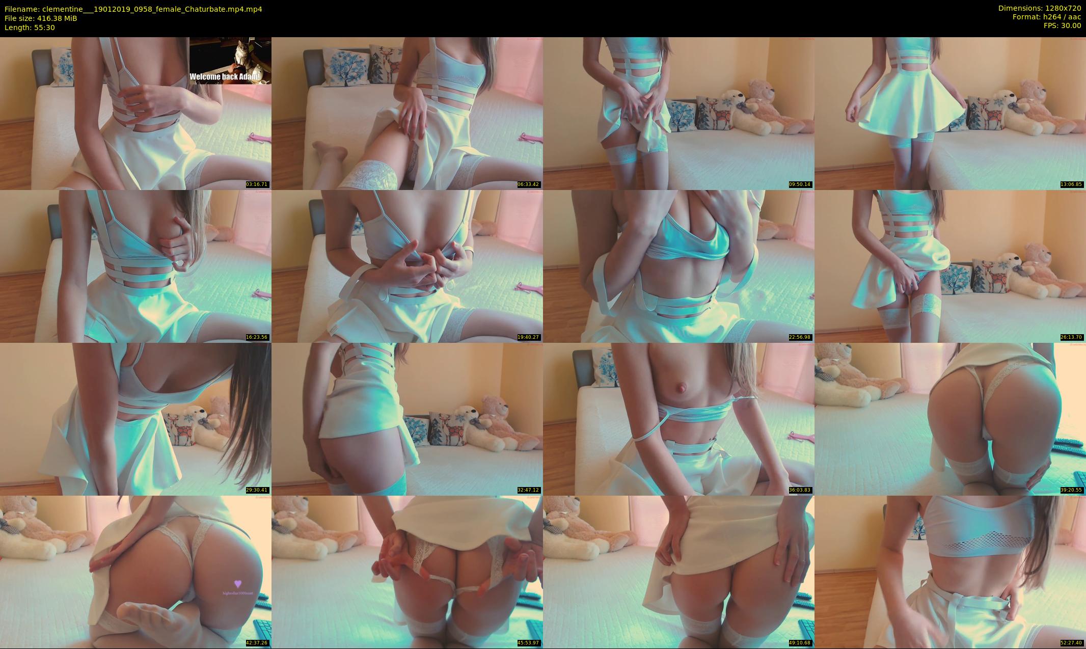 clementine__ — 56 minute Chaturbate female cam show recording, 720p, Jan 19, 2019