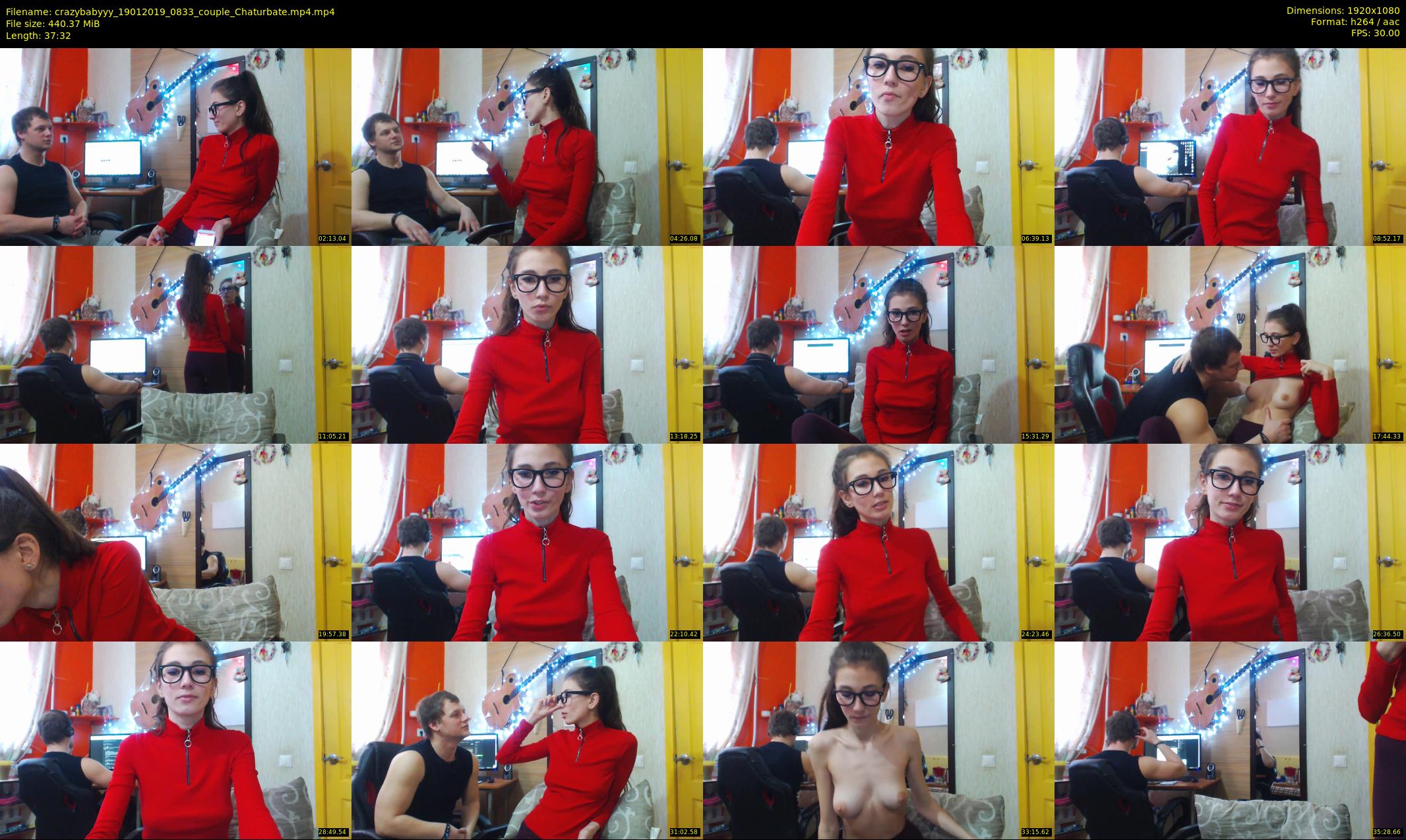 crazybabyyy — 38 minute Chaturbate couple cam show recording, 1080p, Jan 19, 2019