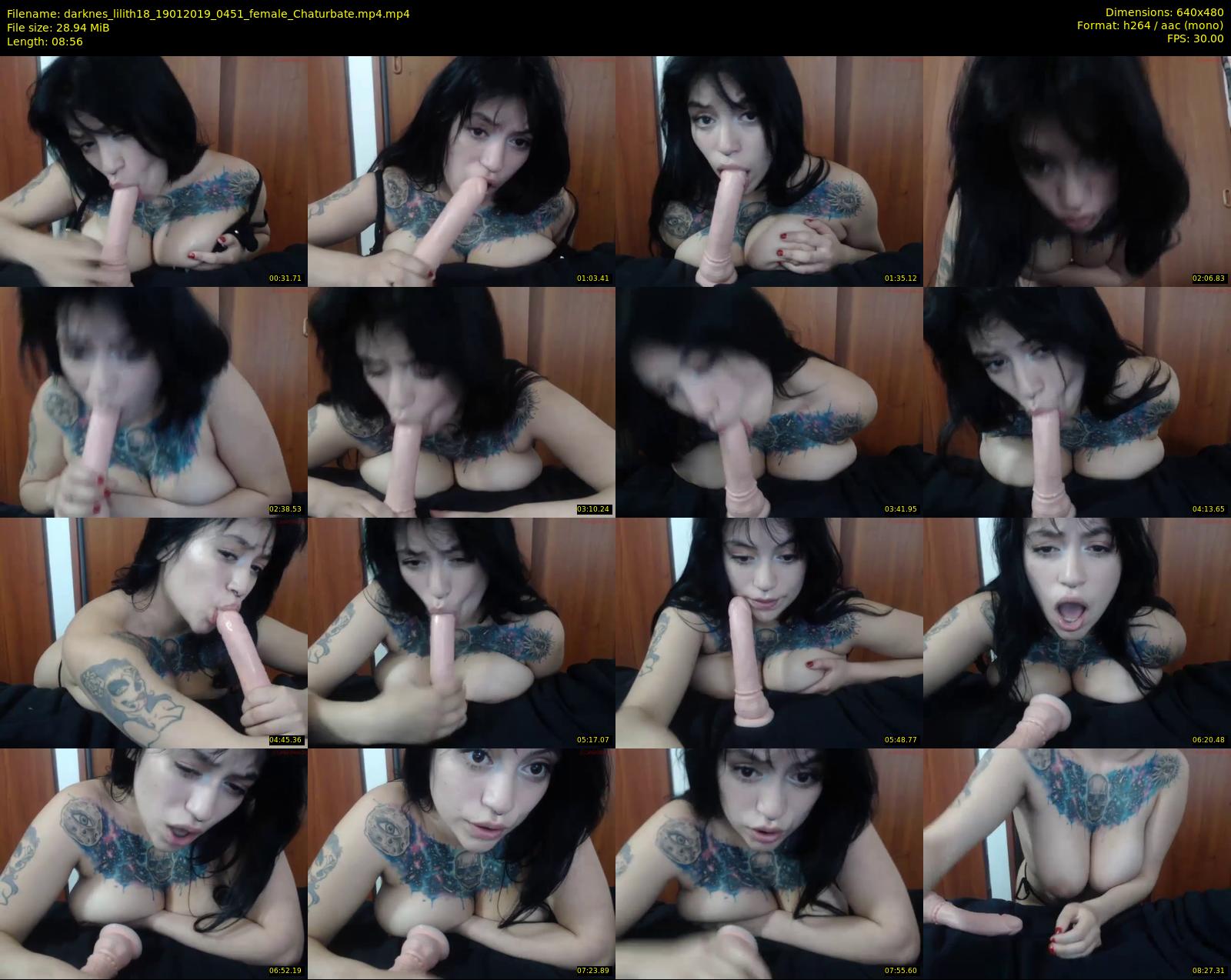 darknes_lilith18 — 9 minute Chaturbate female cam show recording, 480p, Jan 19, 2019