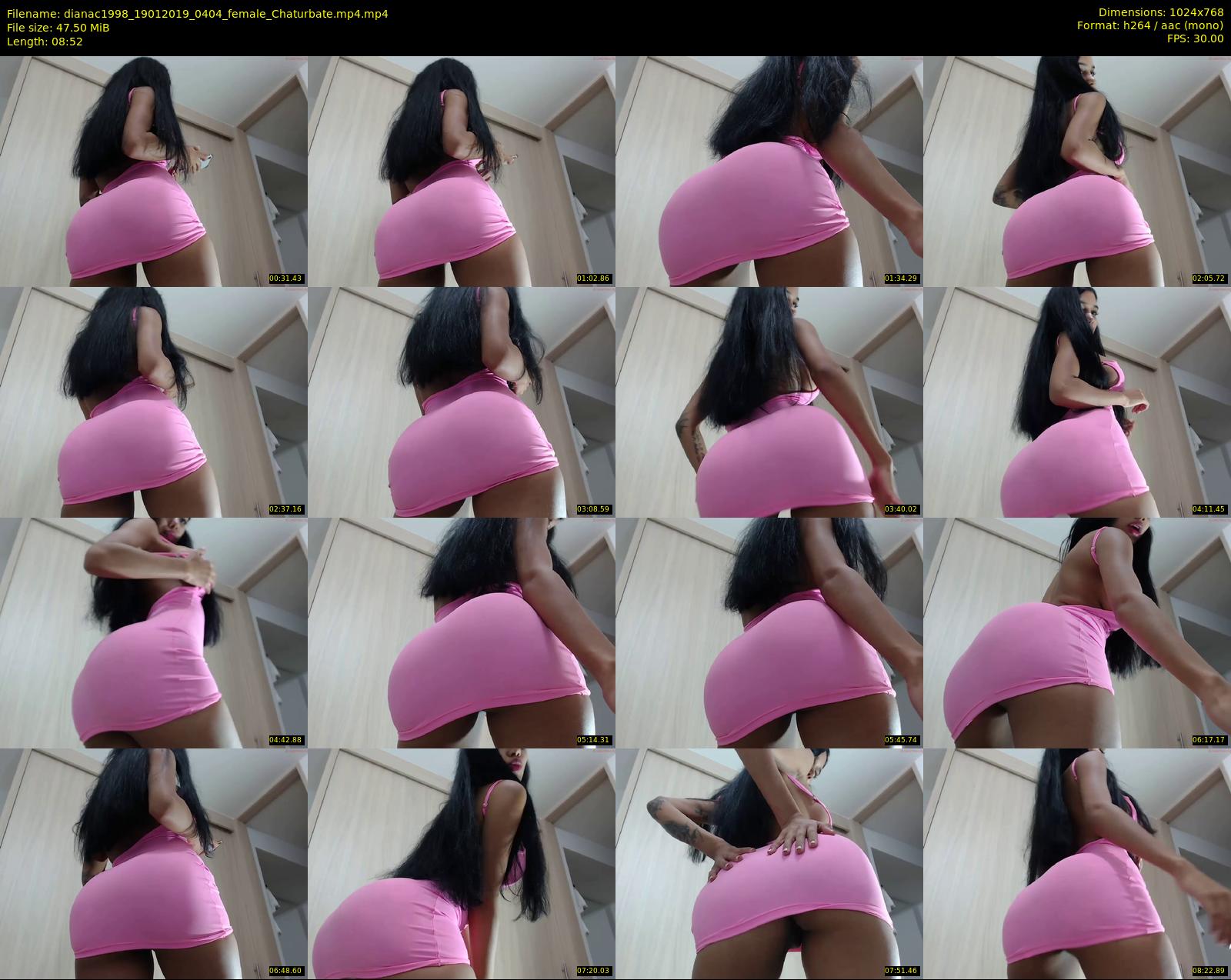 dianac1998 — 9 minute Chaturbate female cam show recording, 720p, Jan 19, 2019