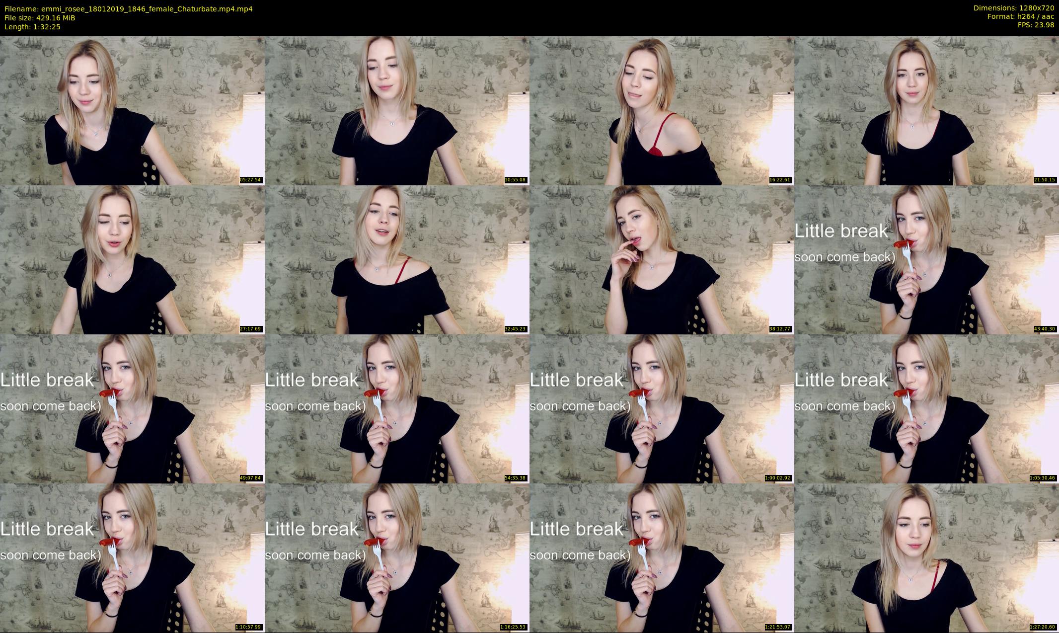 emmi_rosee — 93 minute Chaturbate female cam show recording, 720p, Jan 18, 2019