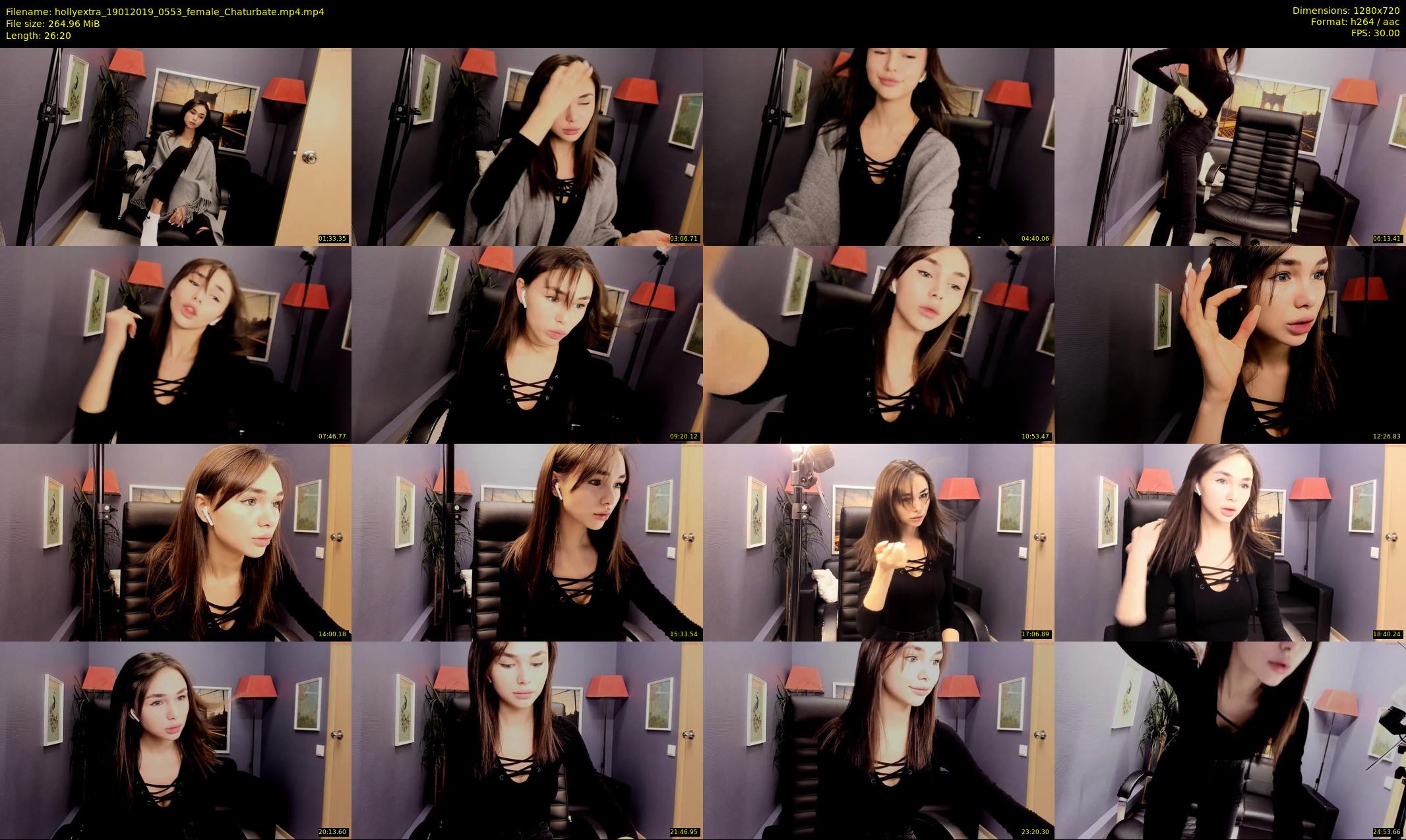 hollyextra — 27 minute Chaturbate female cam show recording, 720p, Jan 19, 2019