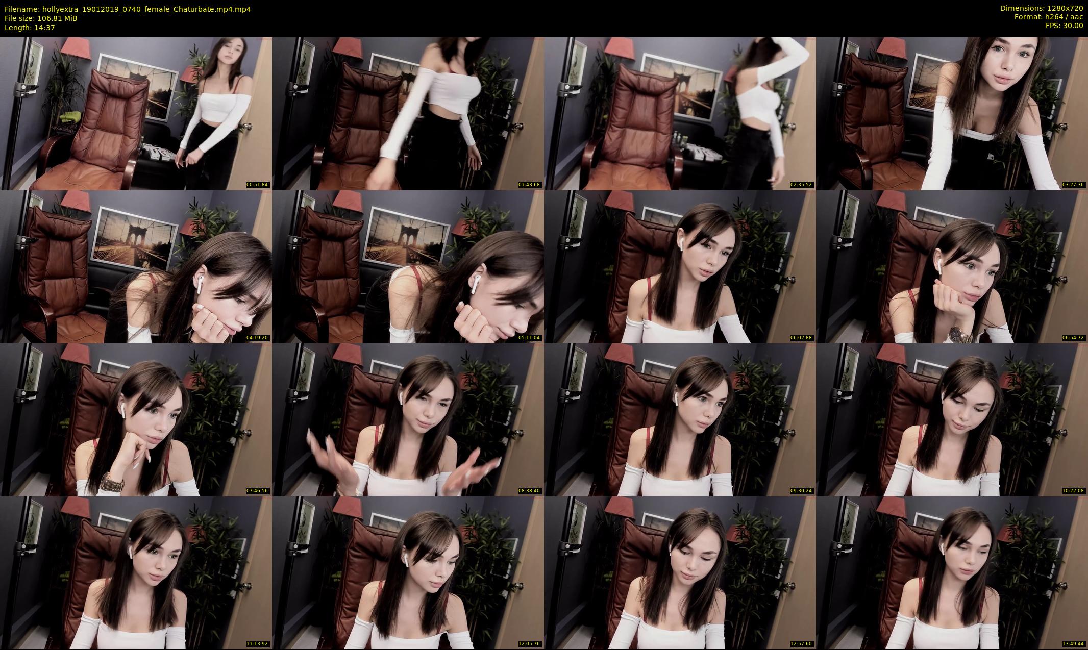 hollyextra — 15 minute Chaturbate female cam show recording, 720p, Jan 19, 2019