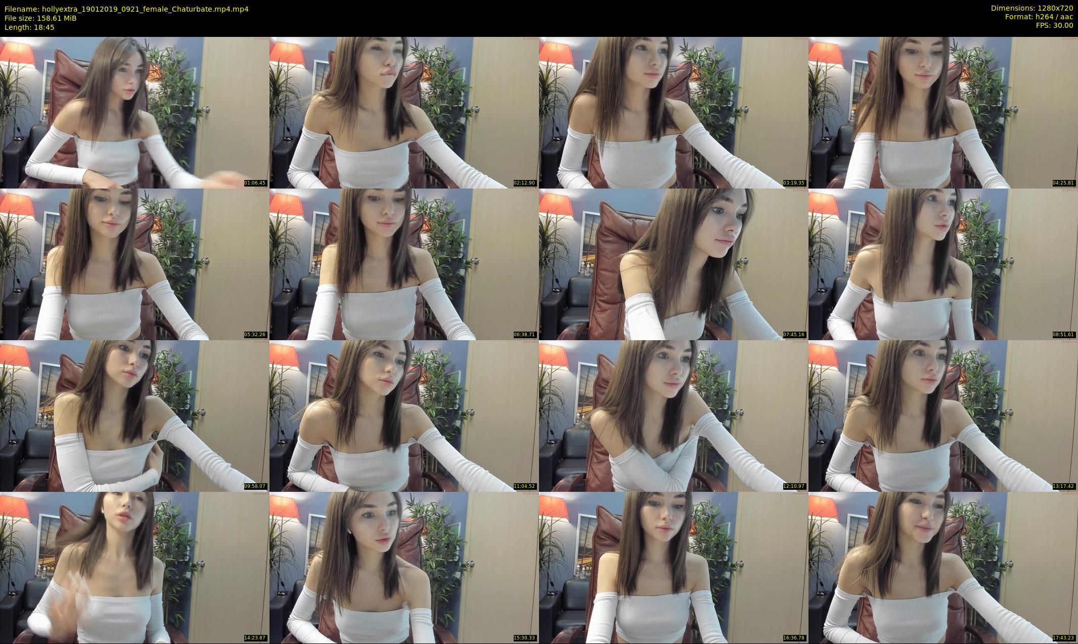 hollyextra — 19 minute Chaturbate female cam show recording, 720p, Jan 19, 2019
