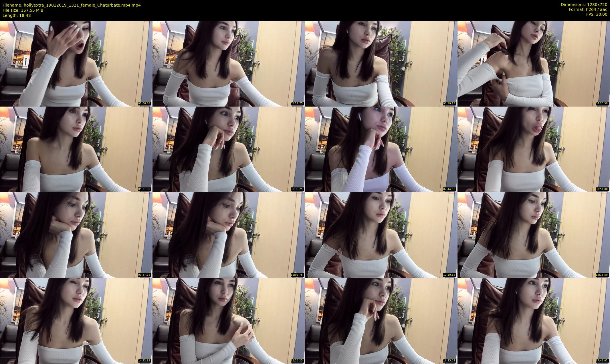 hollyextra — 19 minute Chaturbate female cam show recording, 720p, Jan 19, 2019