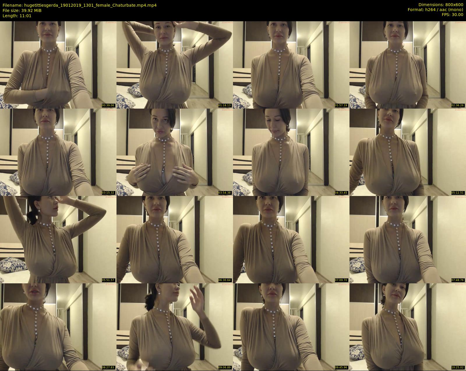 hugetittiesgerda — 12 minute Chaturbate female cam show recording, 480p, Jan 19, 2019