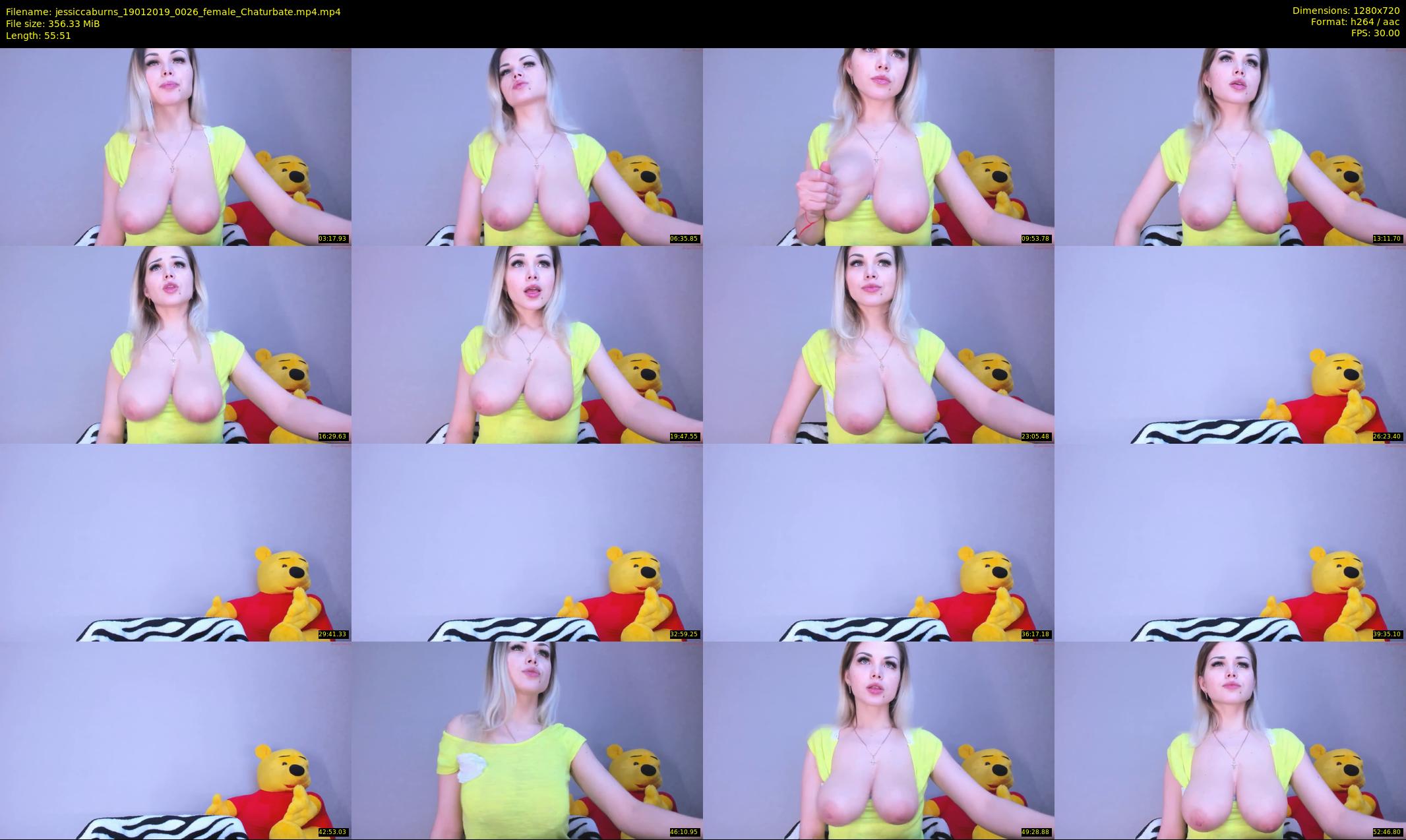 jessiccaburns — 56 minute Chaturbate female cam show recording, 720p, Jan 19, 2019