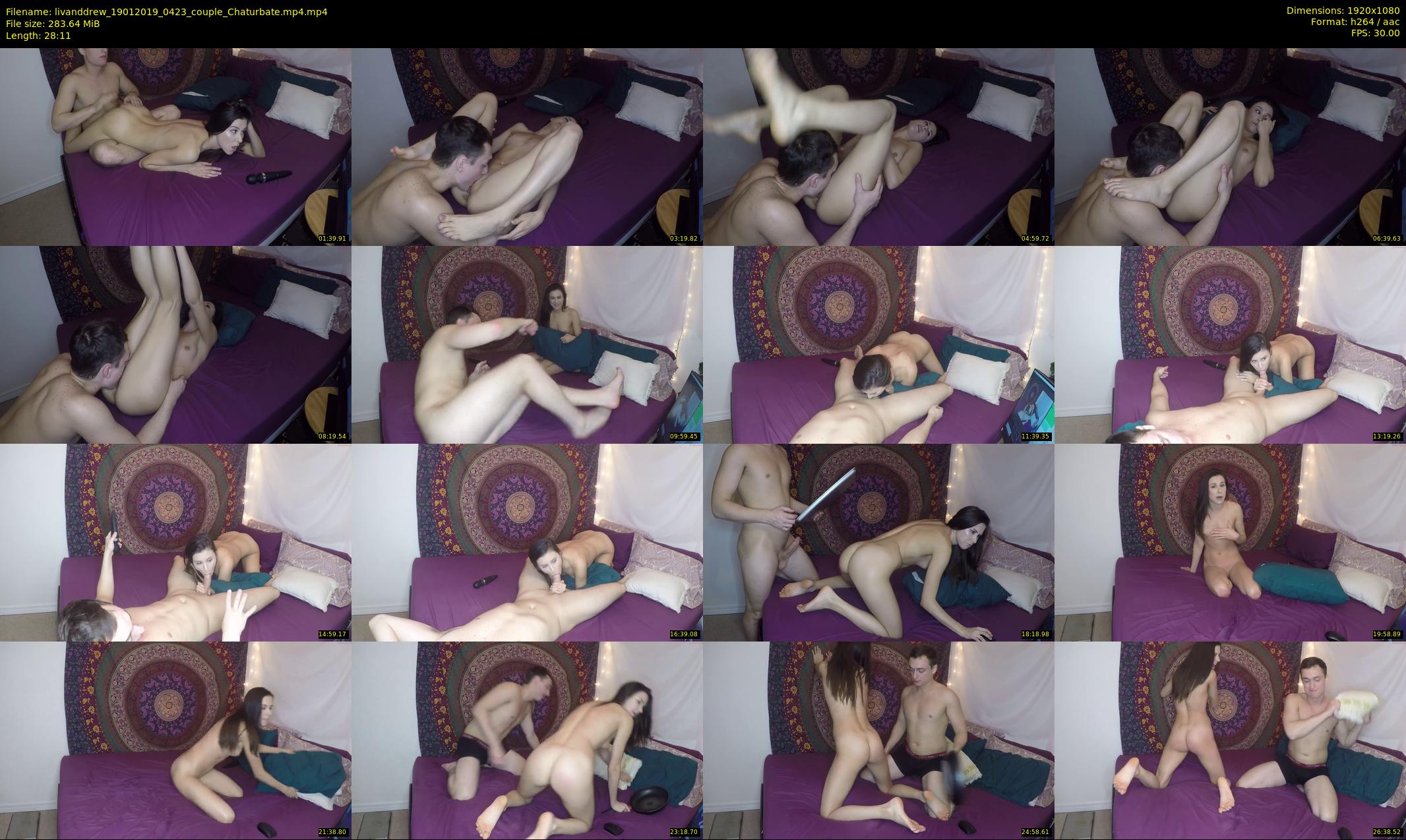 livanddrew — 29 minute Chaturbate couple cam show recording, 1080p, Jan 19, 2019