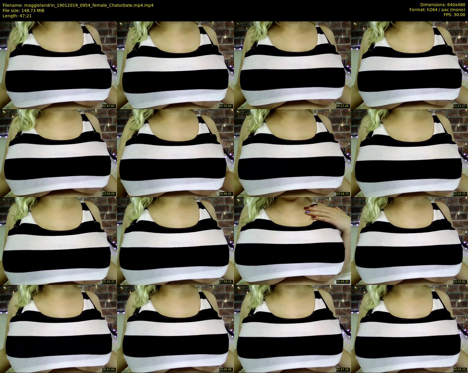 maggielandrin — 48 minute Chaturbate female cam show recording, 480p, Jan 19, 2019