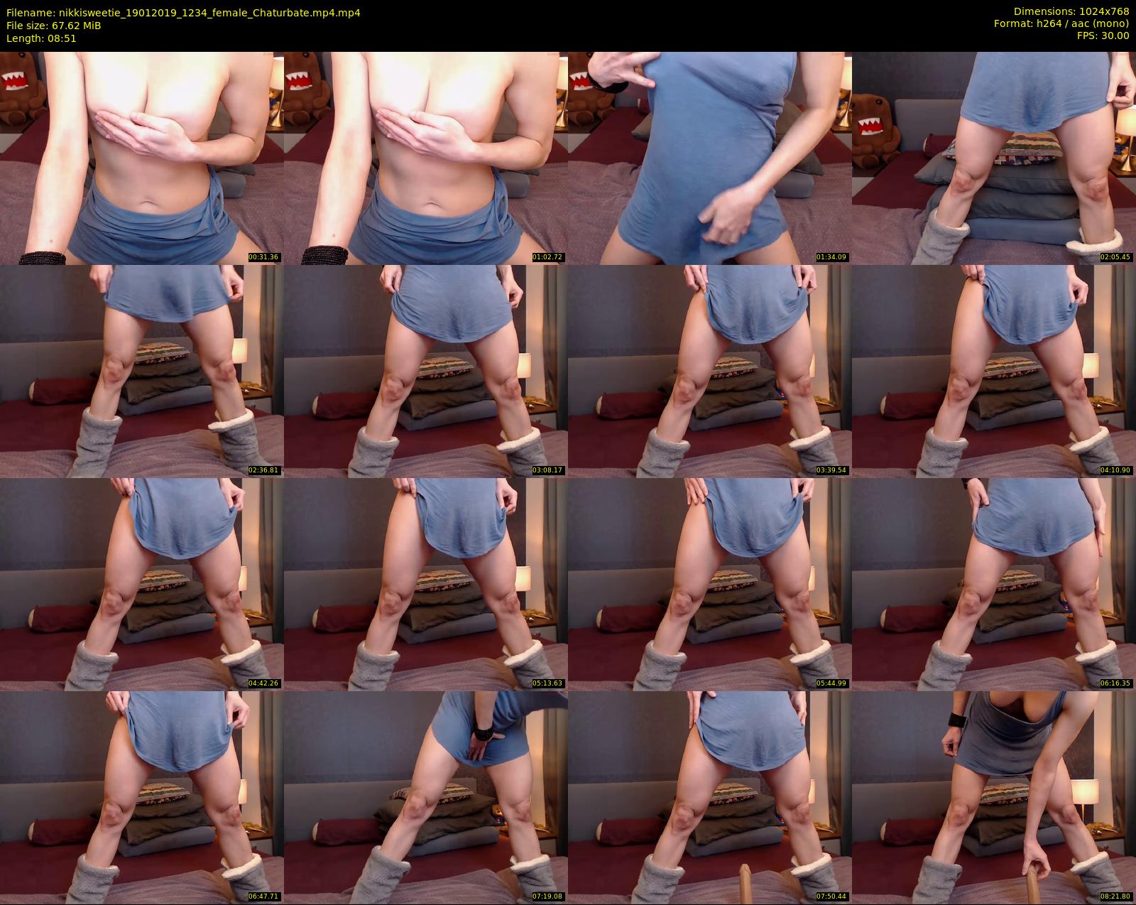 nikkisweetie — 9 minute Chaturbate female cam show recording, 720p, Jan 19, 2019