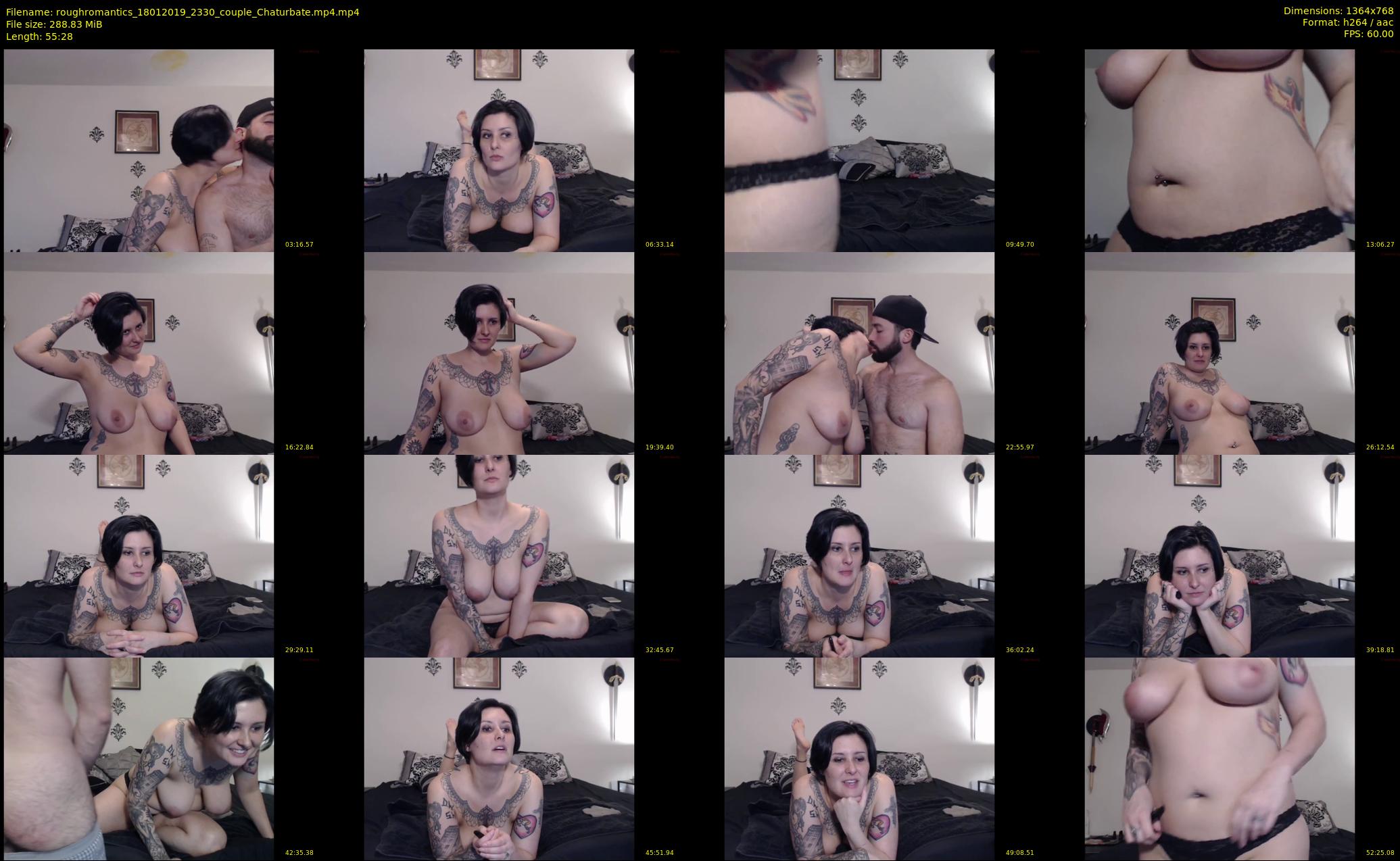 roughromantics — 56 minute Chaturbate couple cam show recording, 720p, Jan 18, 2019