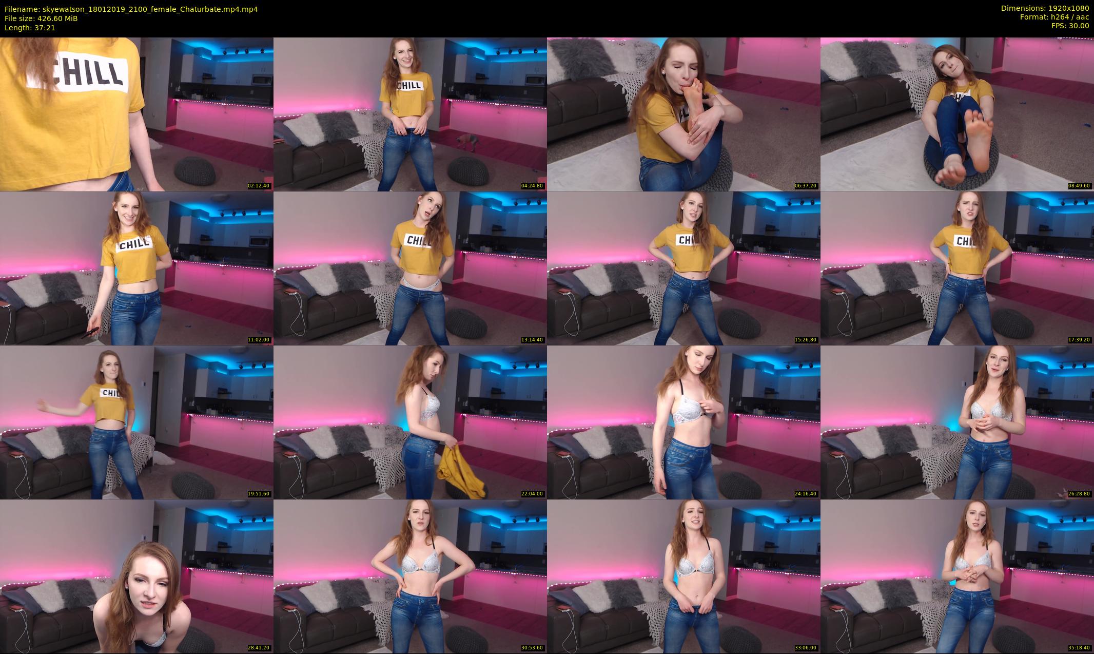 skyewatson — 38 minute Chaturbate female cam show recording, 1080p, Jan 18, 2019