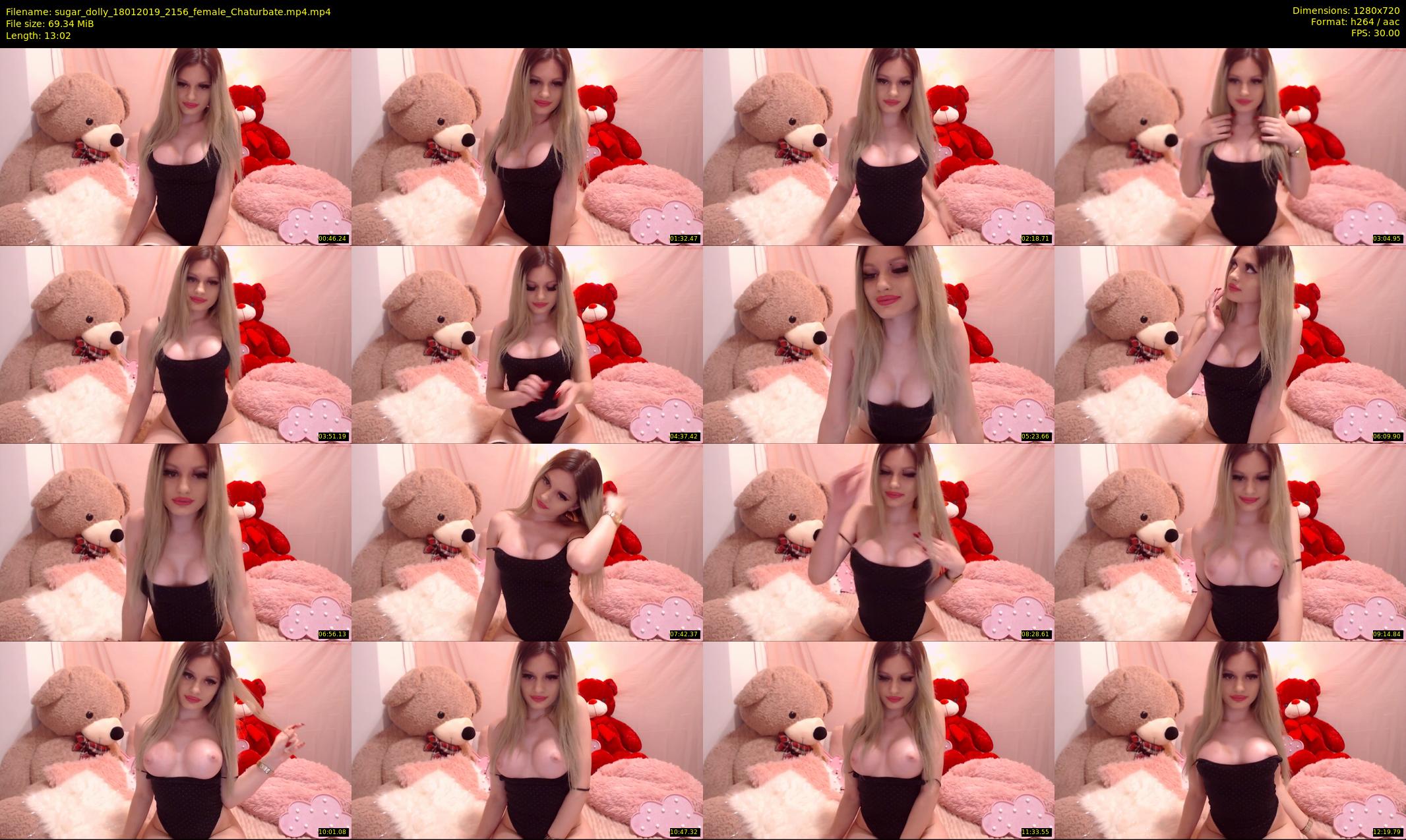 sugar_dolly — 14 minute Chaturbate female cam show recording, 720p, Jan 18, 2019