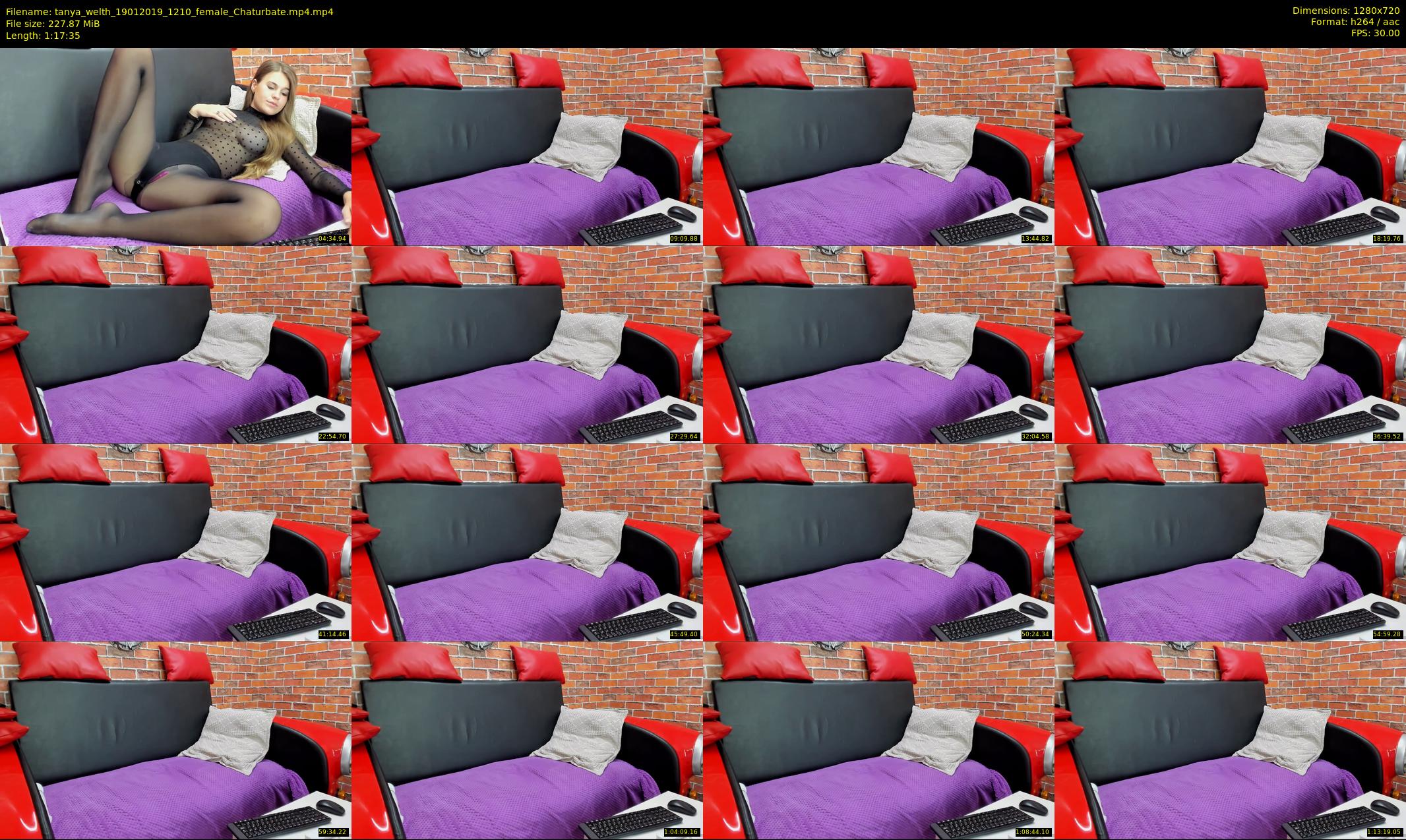 tanya_welth — 78 minute Chaturbate female cam show recording, 720p, Jan 19, 2019
