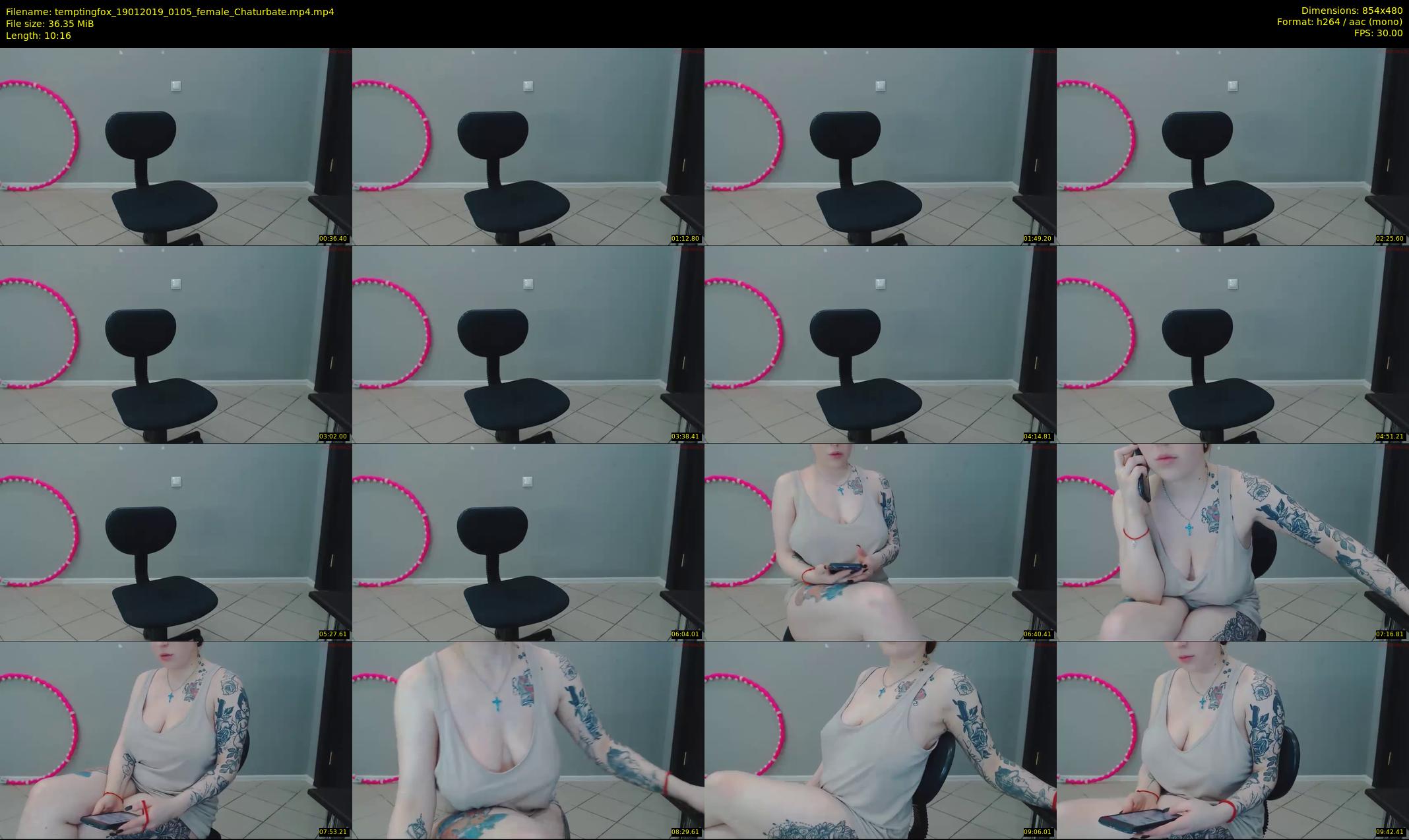 temptingfox — 11 minute Chaturbate female cam show recording, 480p, Jan 19, 2019