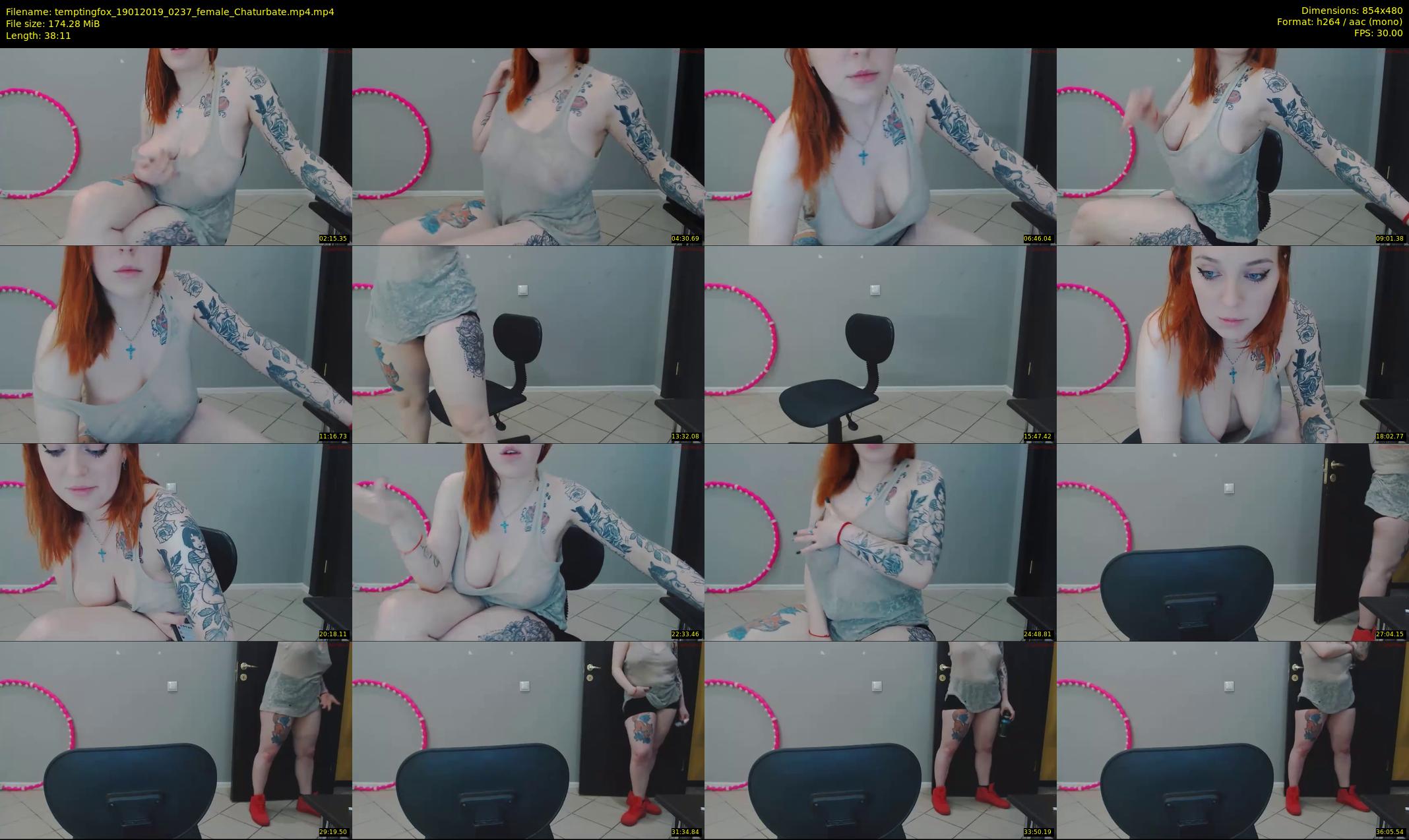 temptingfox — 39 minute Chaturbate female cam show recording, 480p, Jan 19, 2019