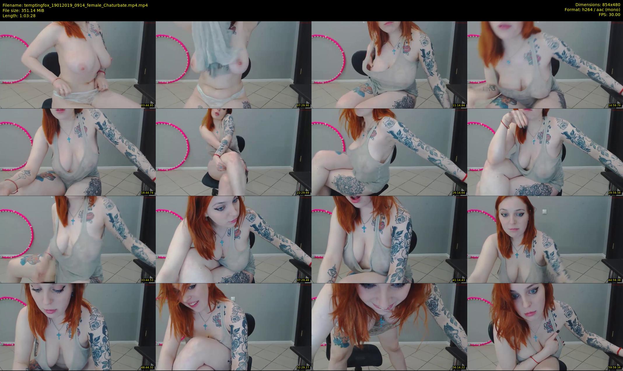 temptingfox — 64 minute Chaturbate female cam show recording, 480p, Jan 19, 2019