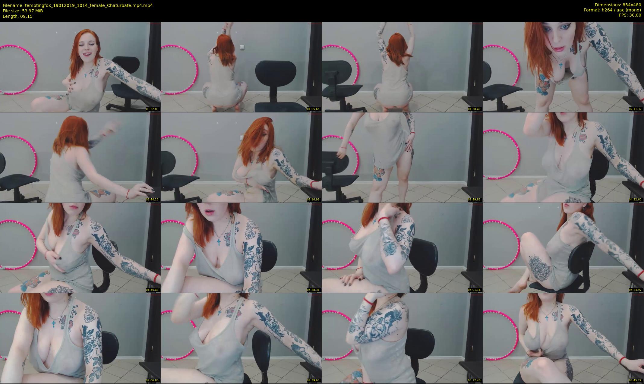 temptingfox — 10 minute Chaturbate female cam show recording, 480p, Jan 19, 2019