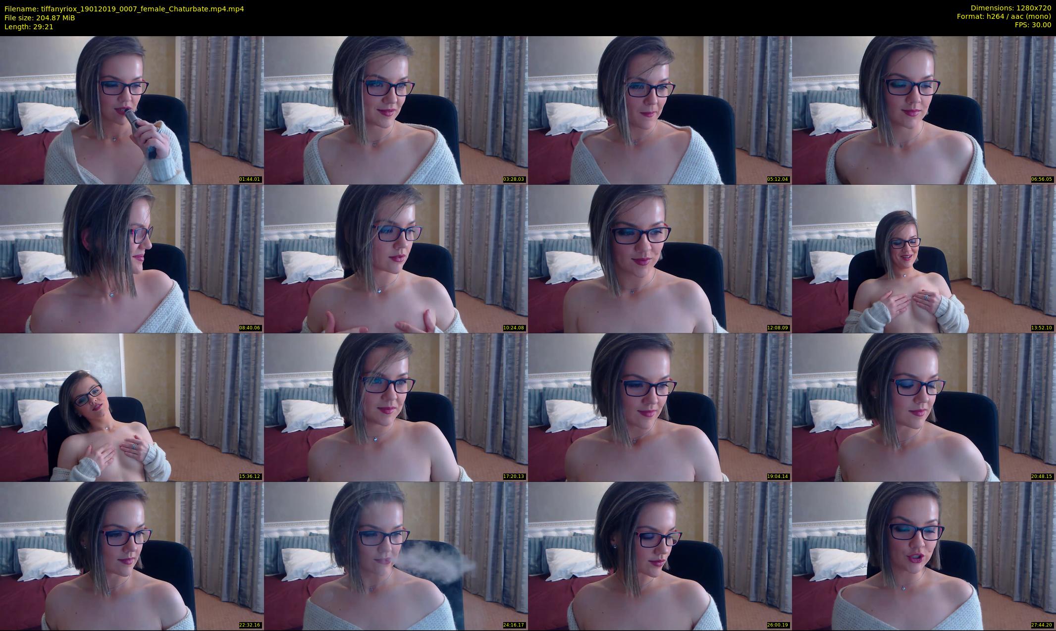 tiffanyriox — 30 minute Chaturbate female cam show recording, 720p, Jan 19, 2019