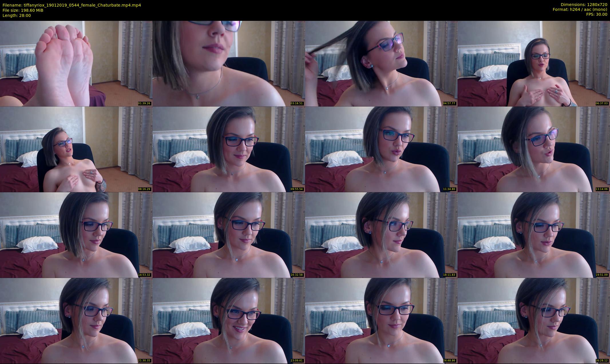 tiffanyriox — 28 minute Chaturbate female cam show recording, 720p, Jan 19, 2019