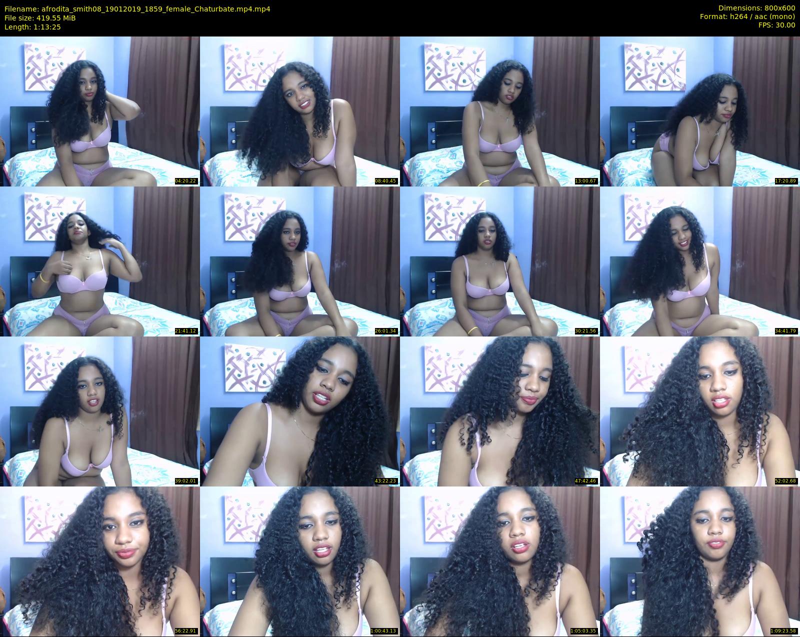 afrodita_smith08 — 74 minute Chaturbate female cam show recording, 480p, Jan 19, 2019