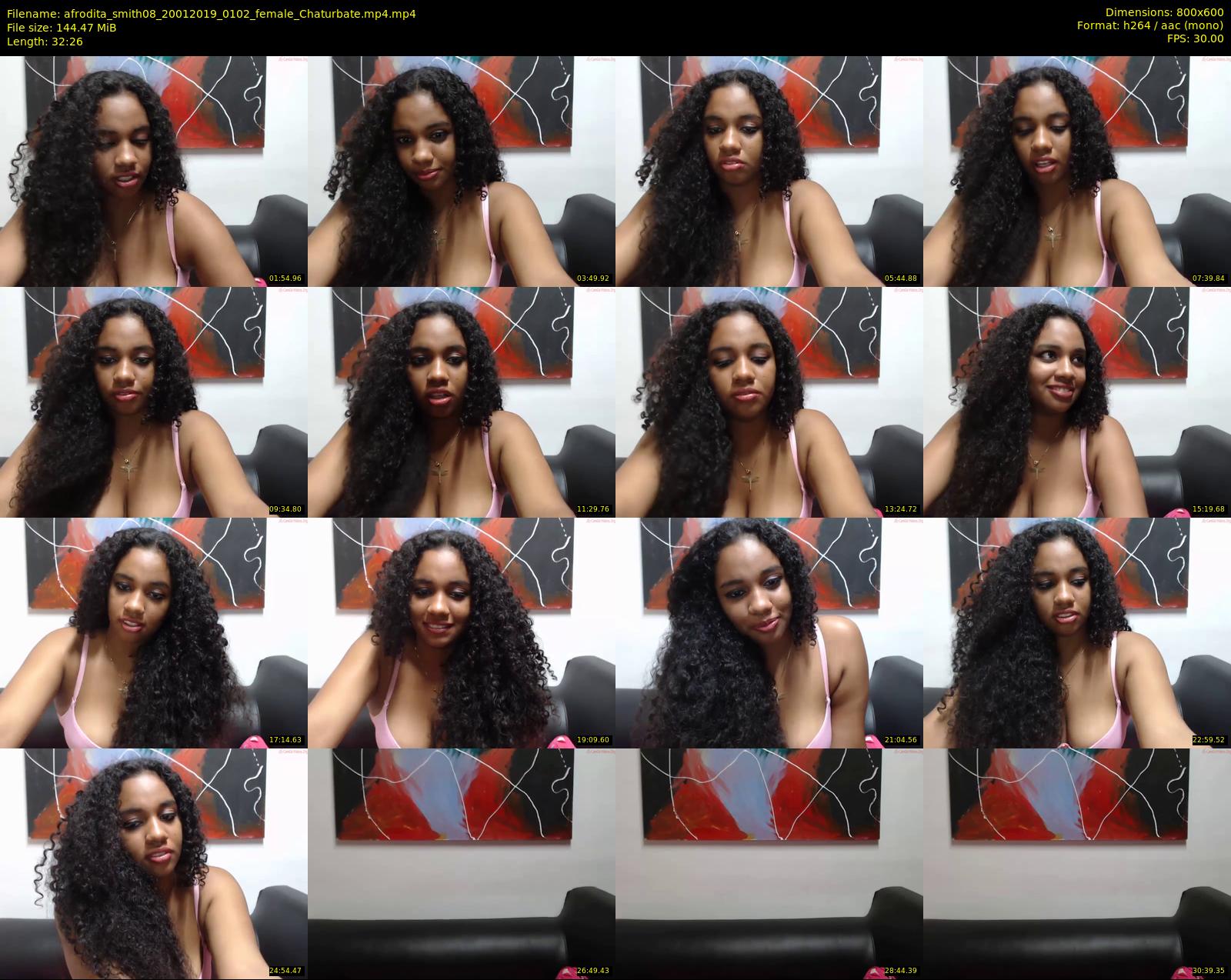 afrodita_smith08 — 33 minute Chaturbate female cam show recording, 480p, Jan 20, 2019