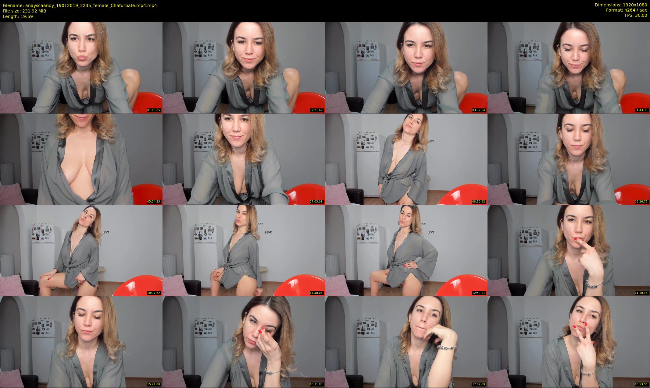 anayscaandy — 20 minute Chaturbate female cam show recording, 1080p, Jan 19, 2019