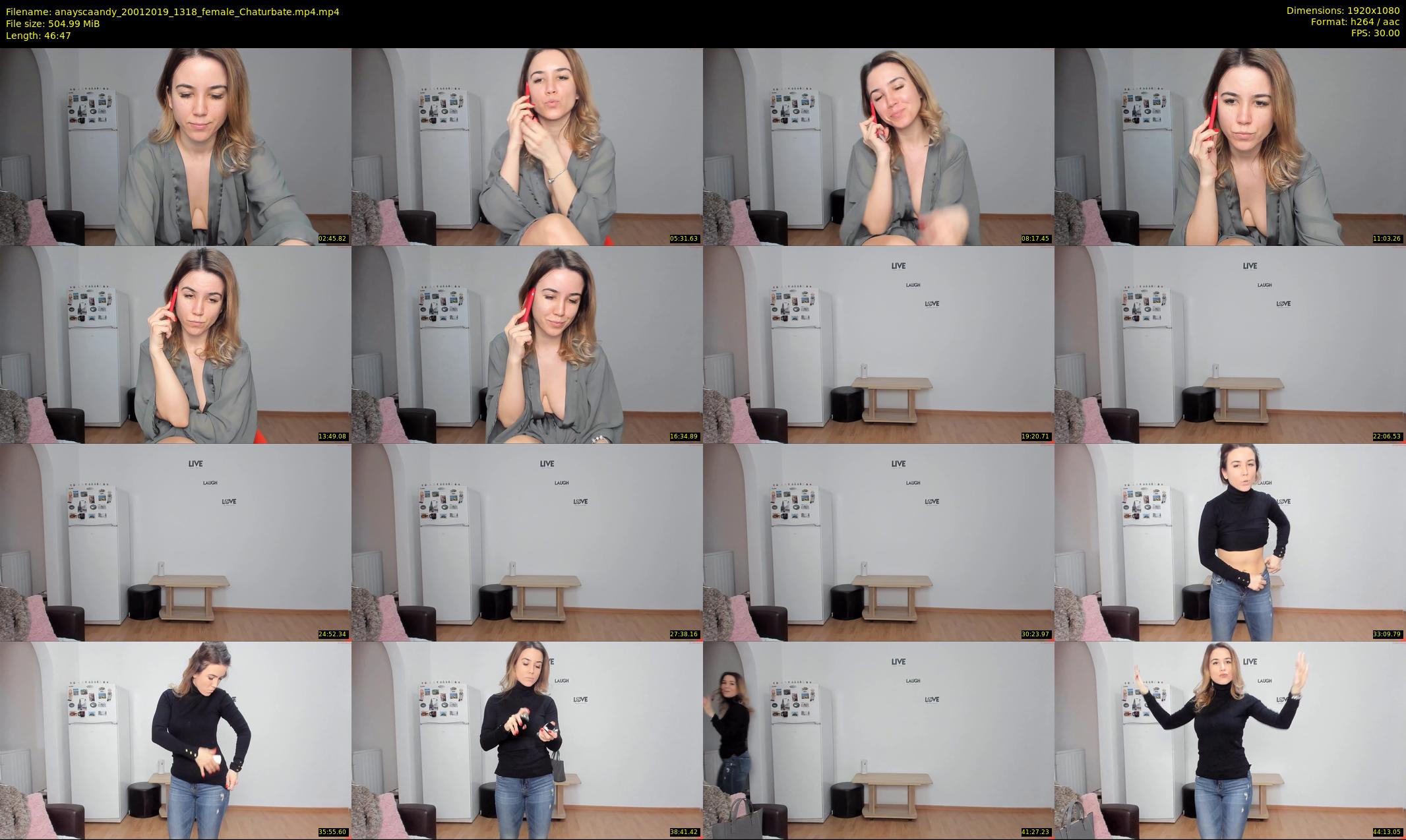 anayscaandy — 47 minute Chaturbate female cam show recording, 1080p, Jan 20, 2019