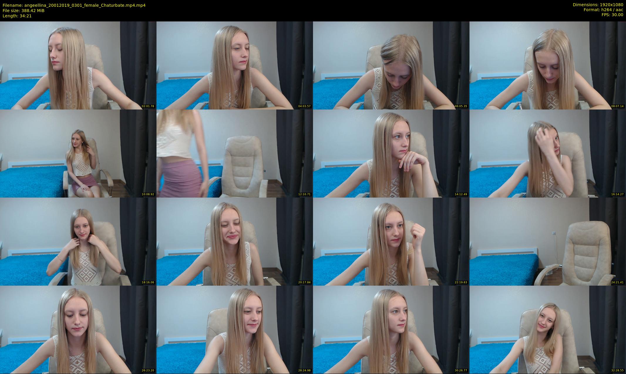 angeellina — 35 minute Chaturbate female cam show recording, 1080p, Jan 20, 2019