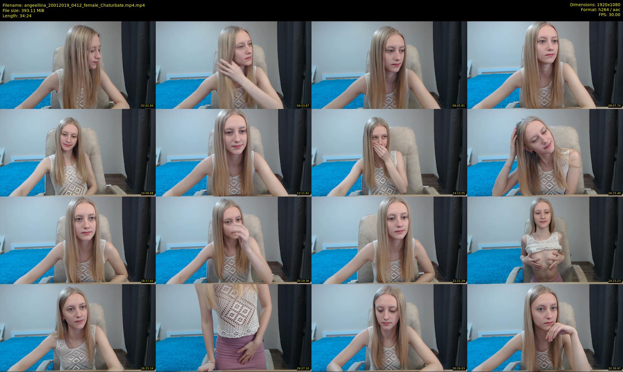 angeellina — 35 minute Chaturbate female cam show recording, 1080p, Jan 20, 2019