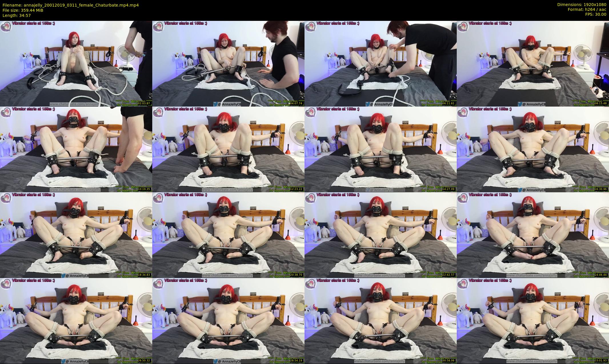 annajelly — 35 minute Chaturbate couple cam show recording, 1080p, Jan 20, 2019