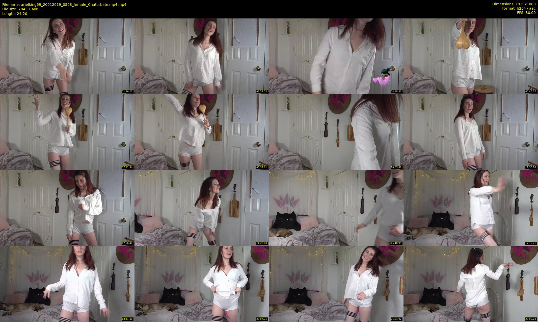 arielking69 — 25 minute Chaturbate female cam show recording, 1080p, Jan 20, 2019