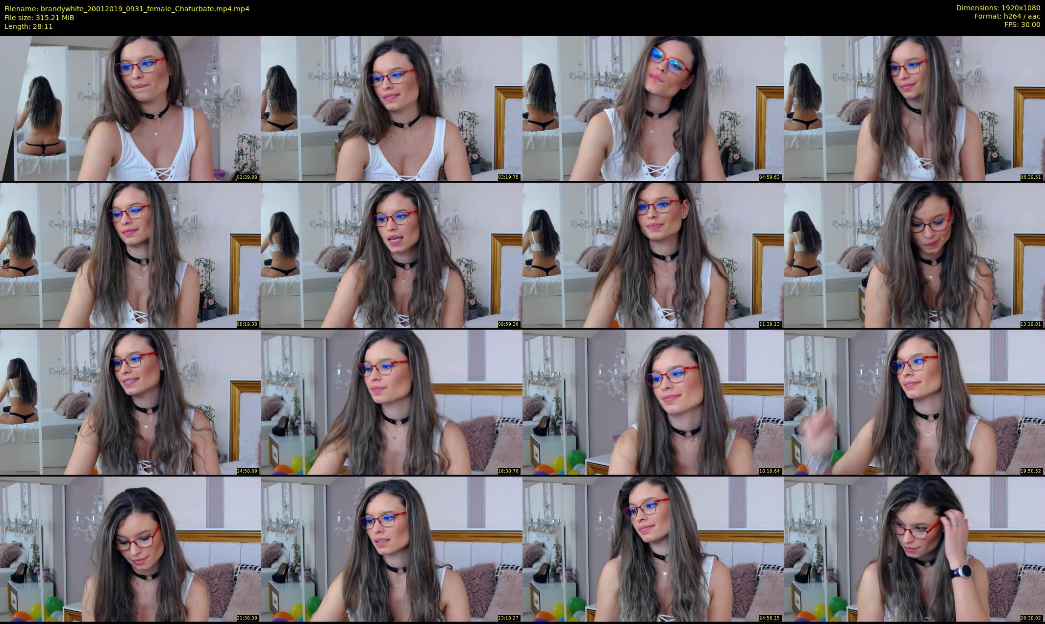 brandywhite — 29 minute Chaturbate female cam show recording, 1080p, Jan 20, 2019