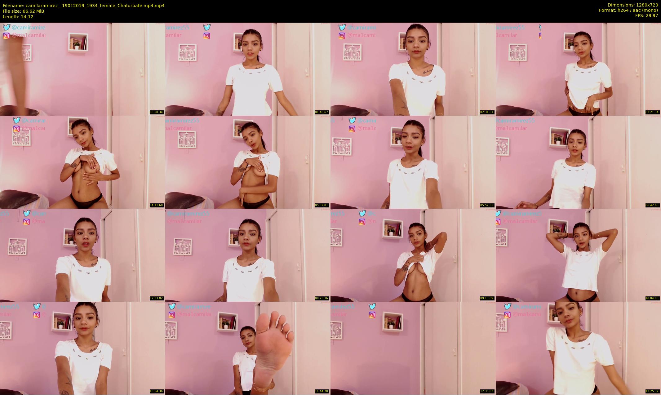 camilaramirez_ — 15 minute Chaturbate female cam show recording, 720p, Jan 19, 2019