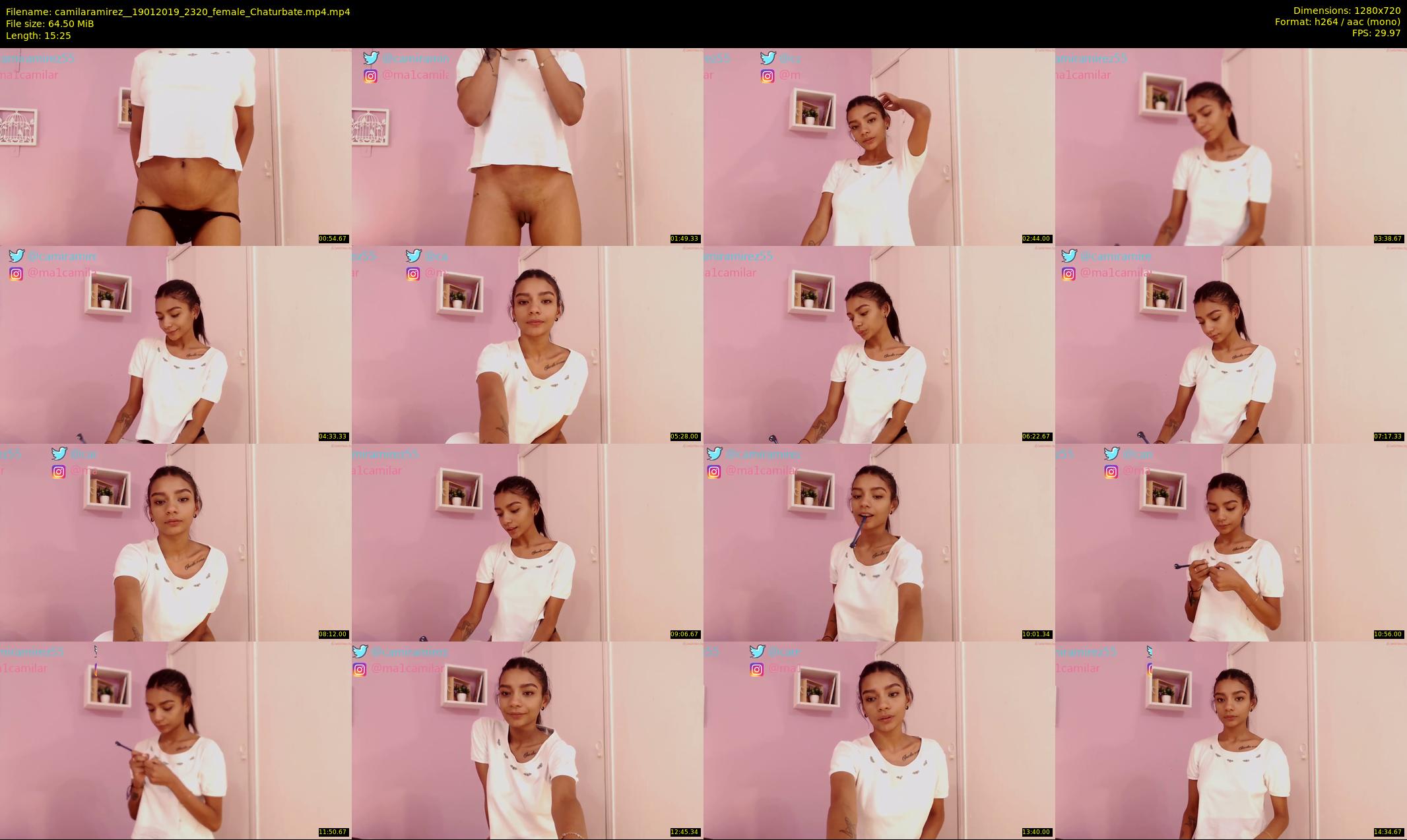 camilaramirez_ — 16 minute Chaturbate female cam show recording, 720p, Jan 19, 2019