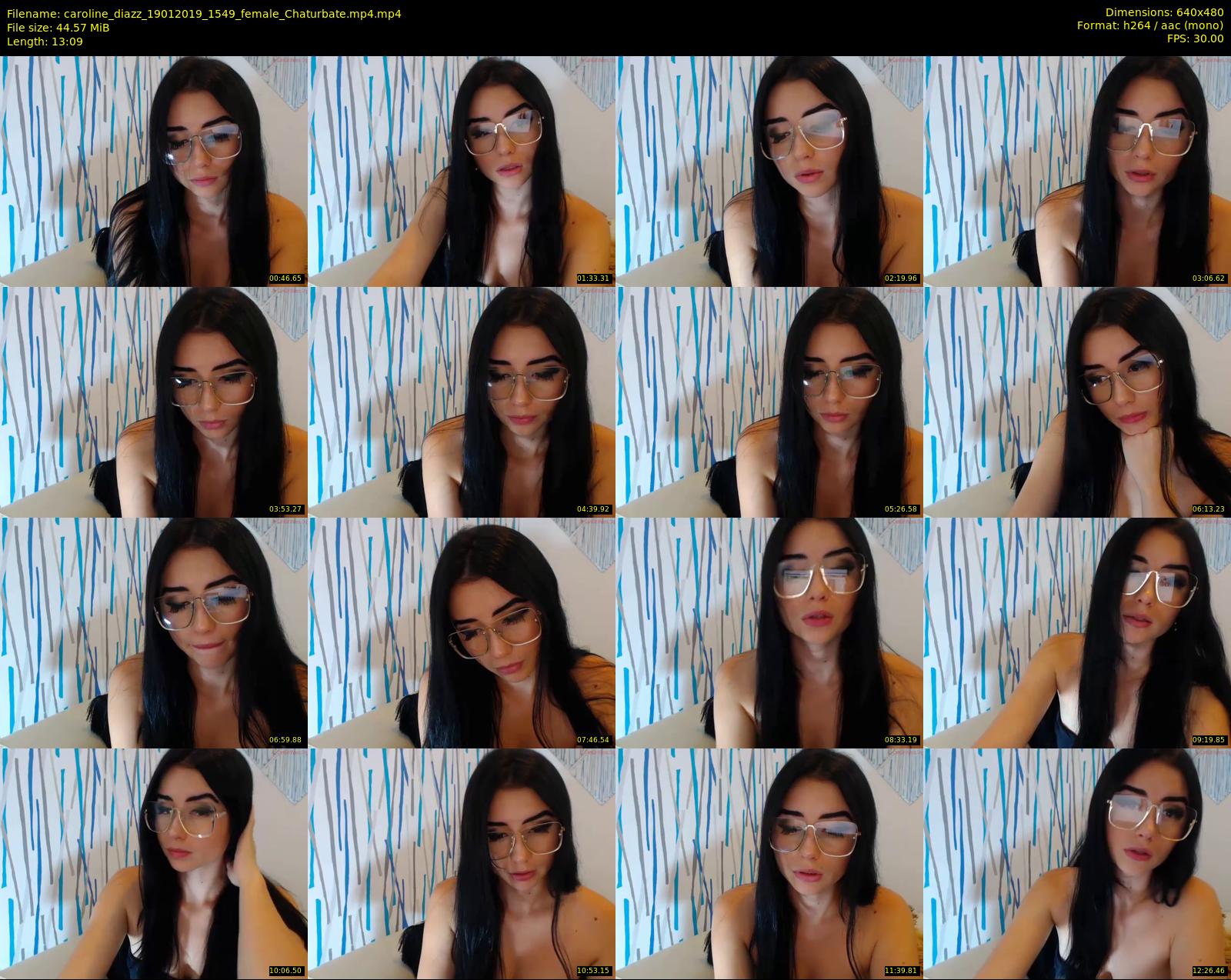 caroline_diazz — 14 minute Chaturbate female cam show recording, 480p, Jan 19, 2019