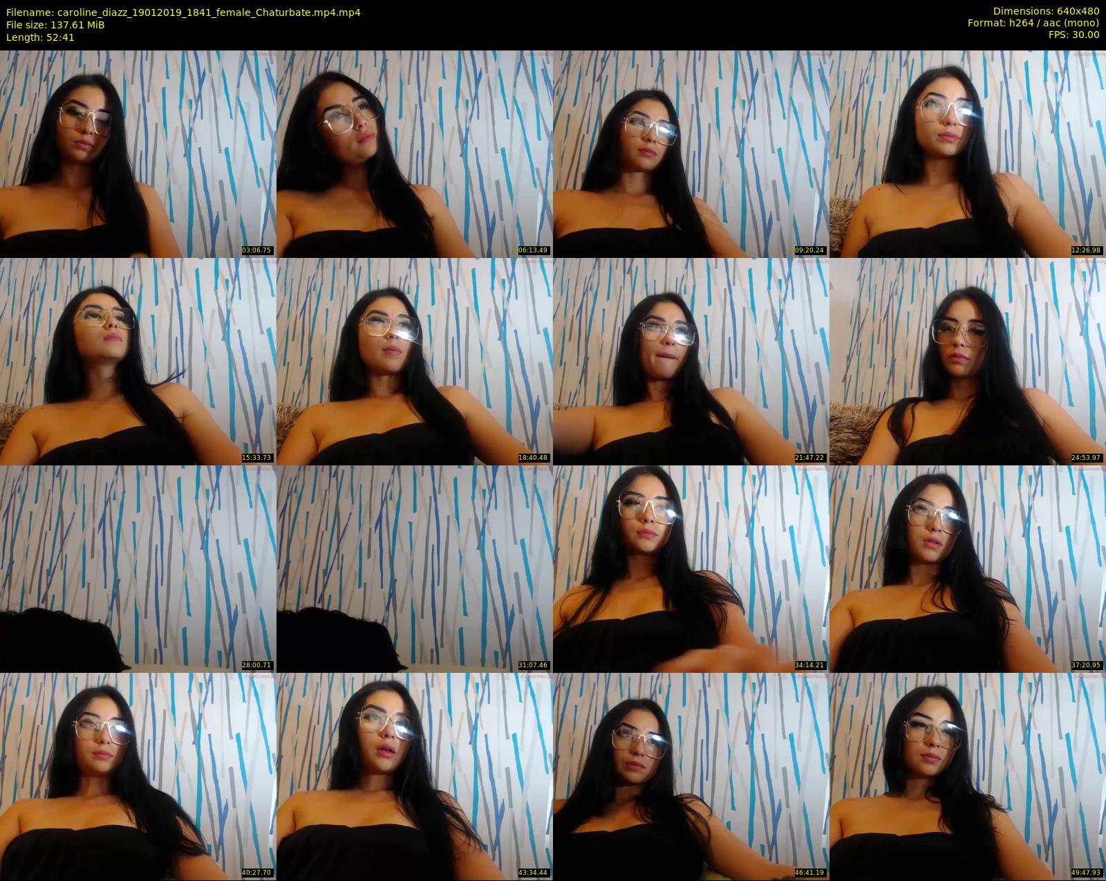 caroline_diazz — 53 minute Chaturbate female cam show recording, 480p, Jan 19, 2019