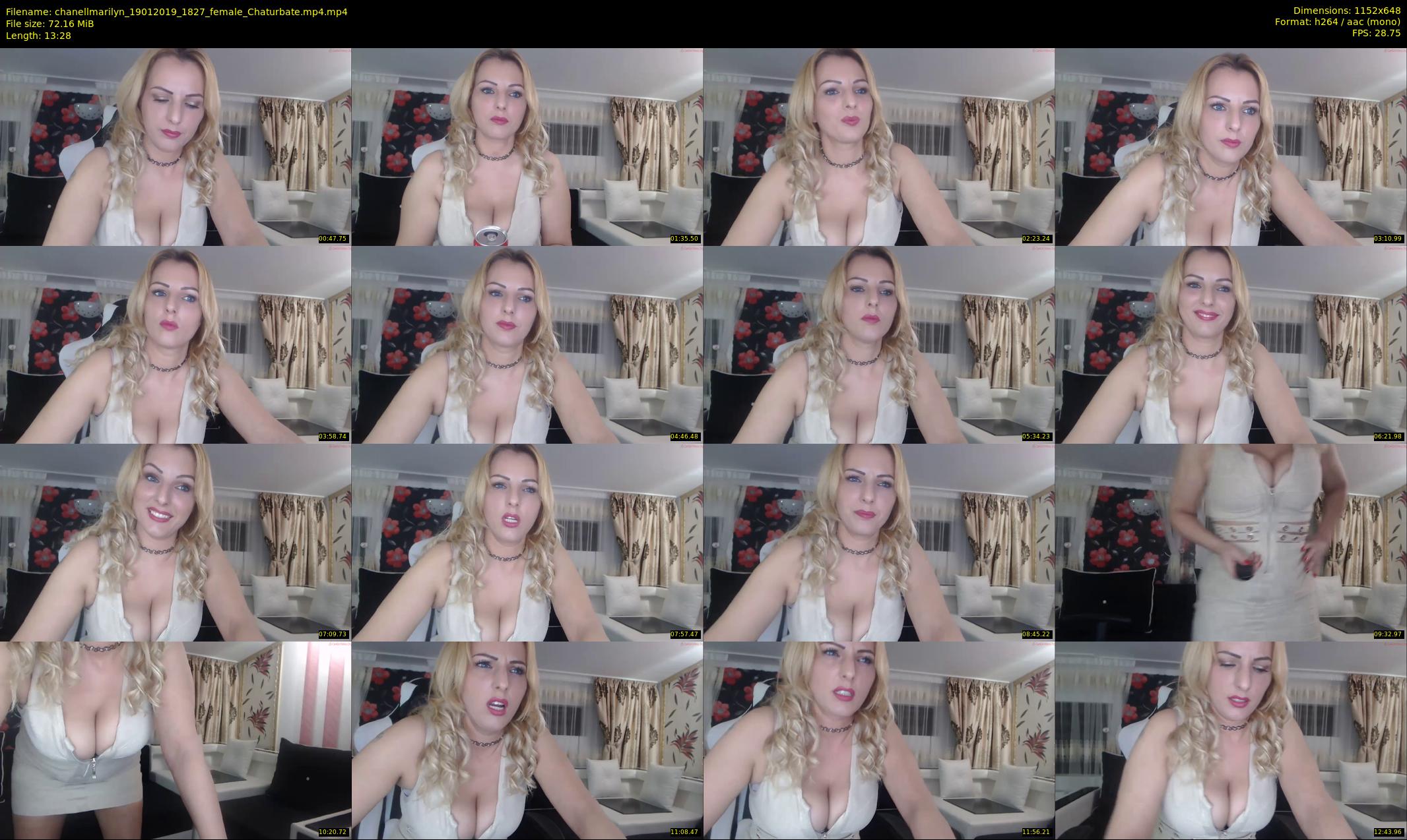 chanellmarilyn — 14 minute Chaturbate female cam show recording, 480p, Jan 19, 2019