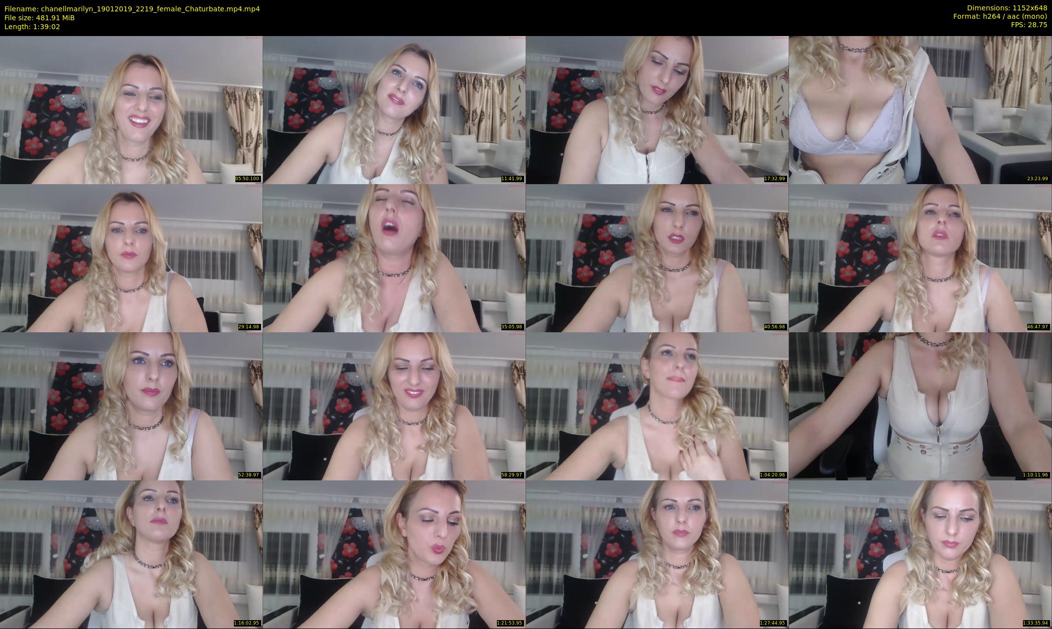 chanellmarilyn — 100 minute Chaturbate female cam show recording, 480p, Jan 19, 2019
