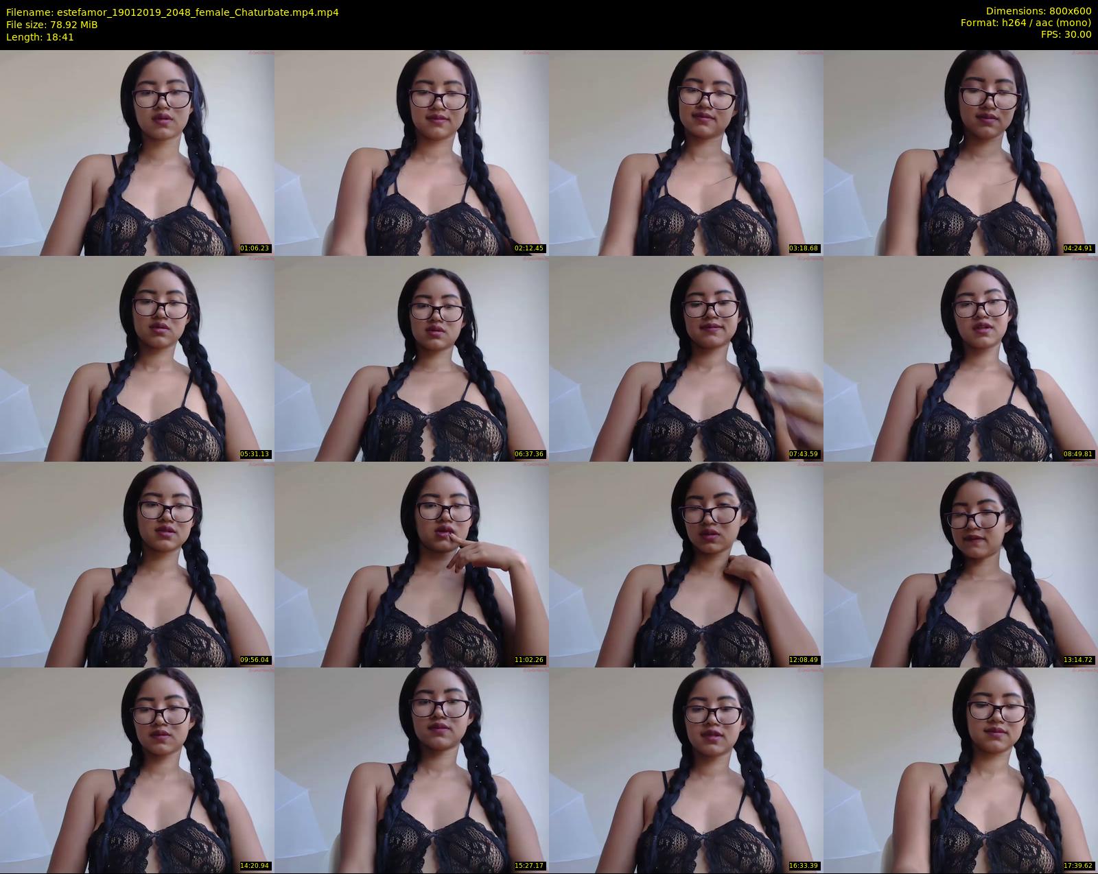 estefamor — 19 minute Chaturbate female cam show recording, 480p, Jan 19, 2019