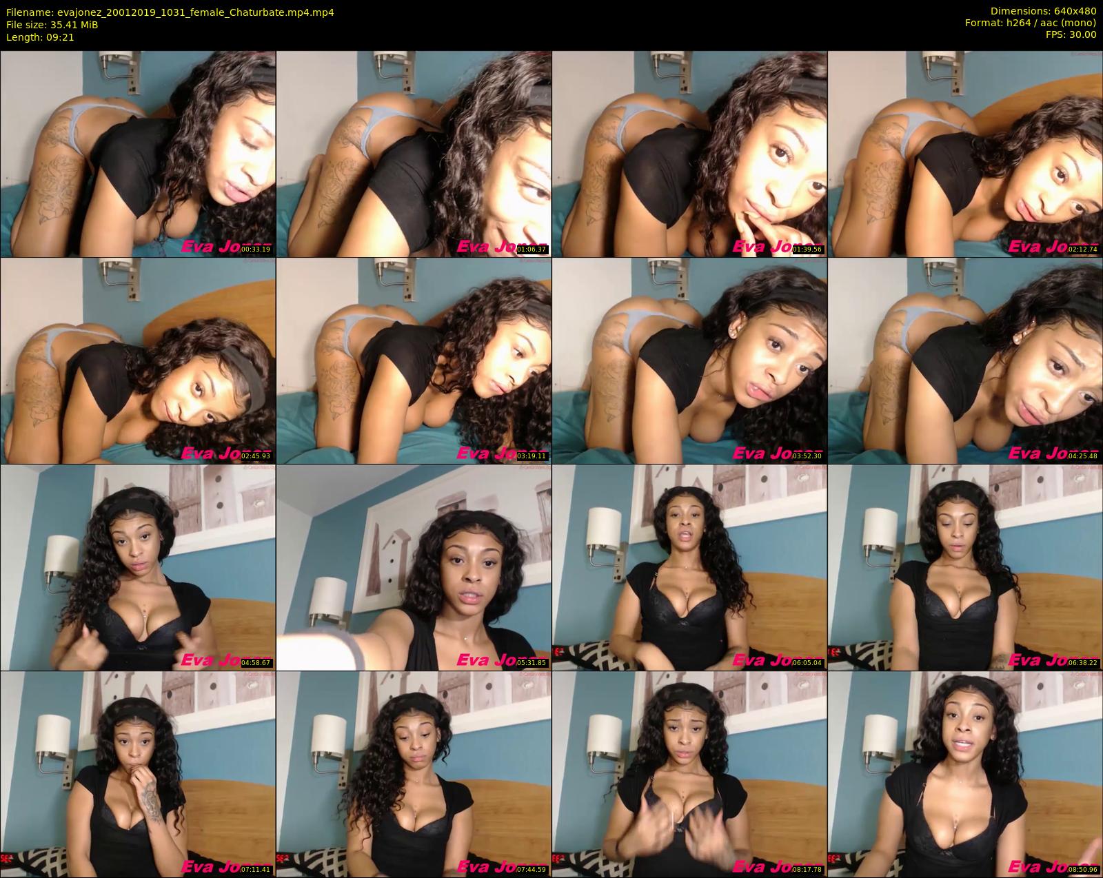 evajonez — 10 minute Chaturbate female cam show recording, 480p, Jan 20, 2019