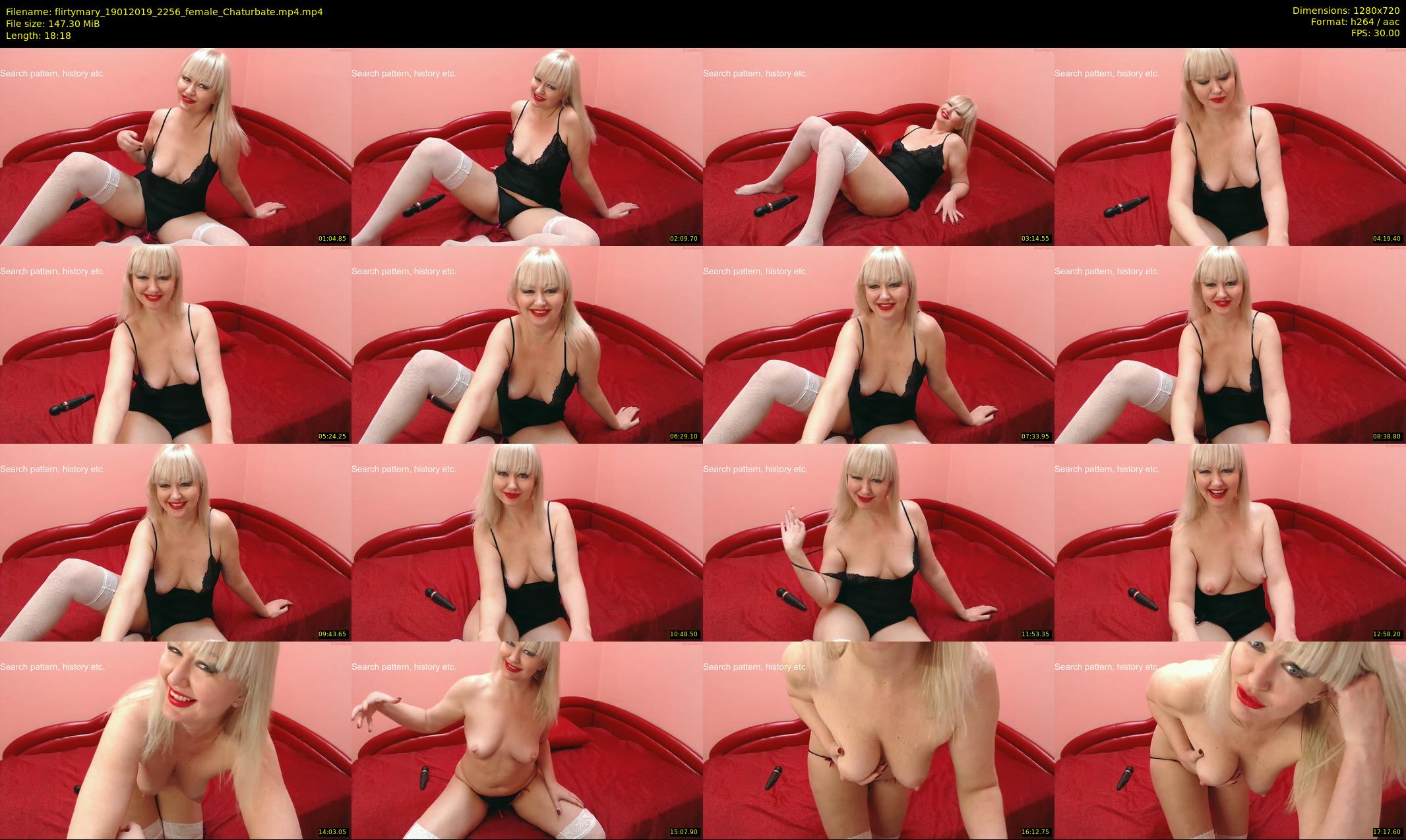 flirtymary — 19 minute Chaturbate female cam show recording, 720p, Jan 19, 2019