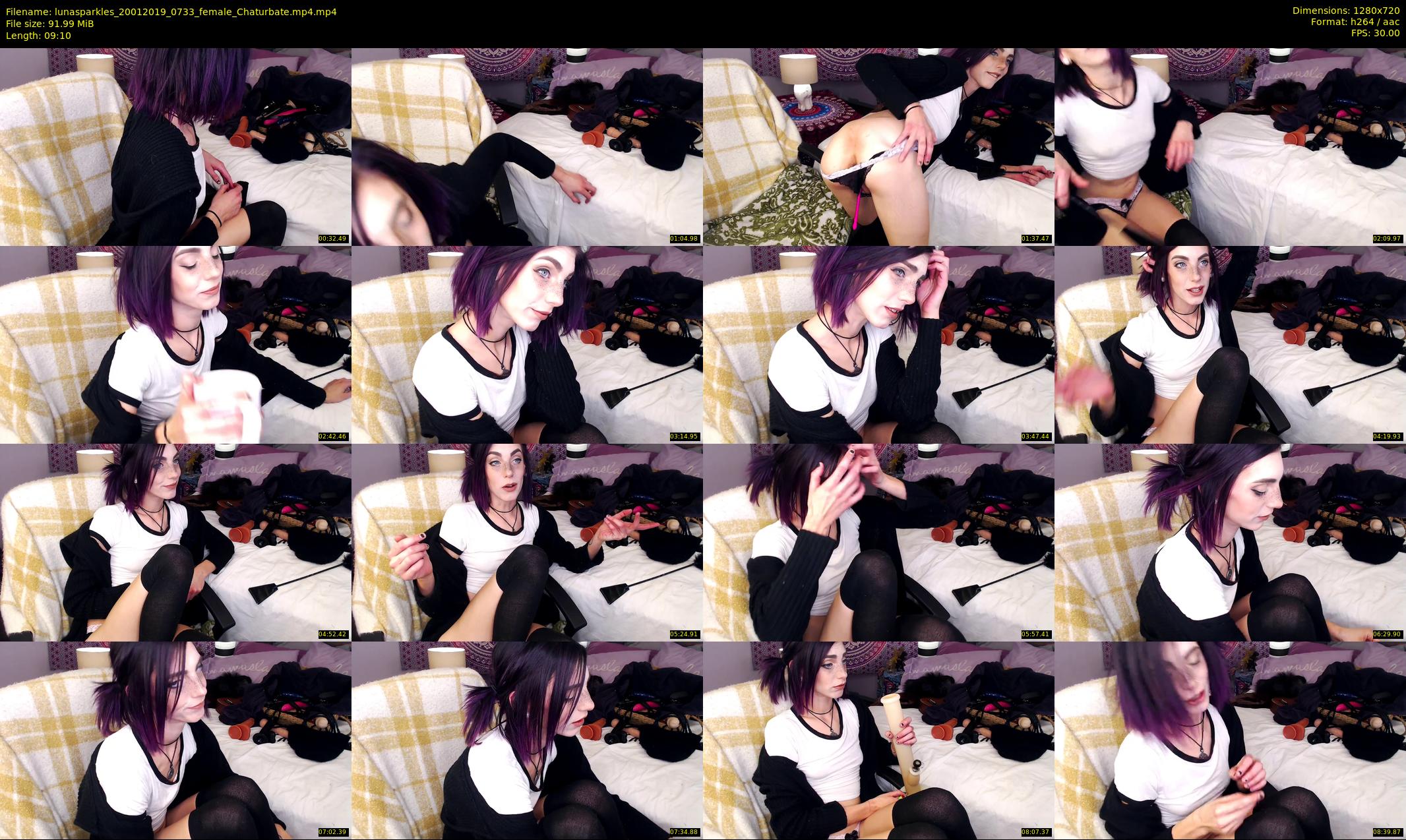 lunasparkles — 10 minute Chaturbate female cam show recording, 720p, Jan 20, 2019